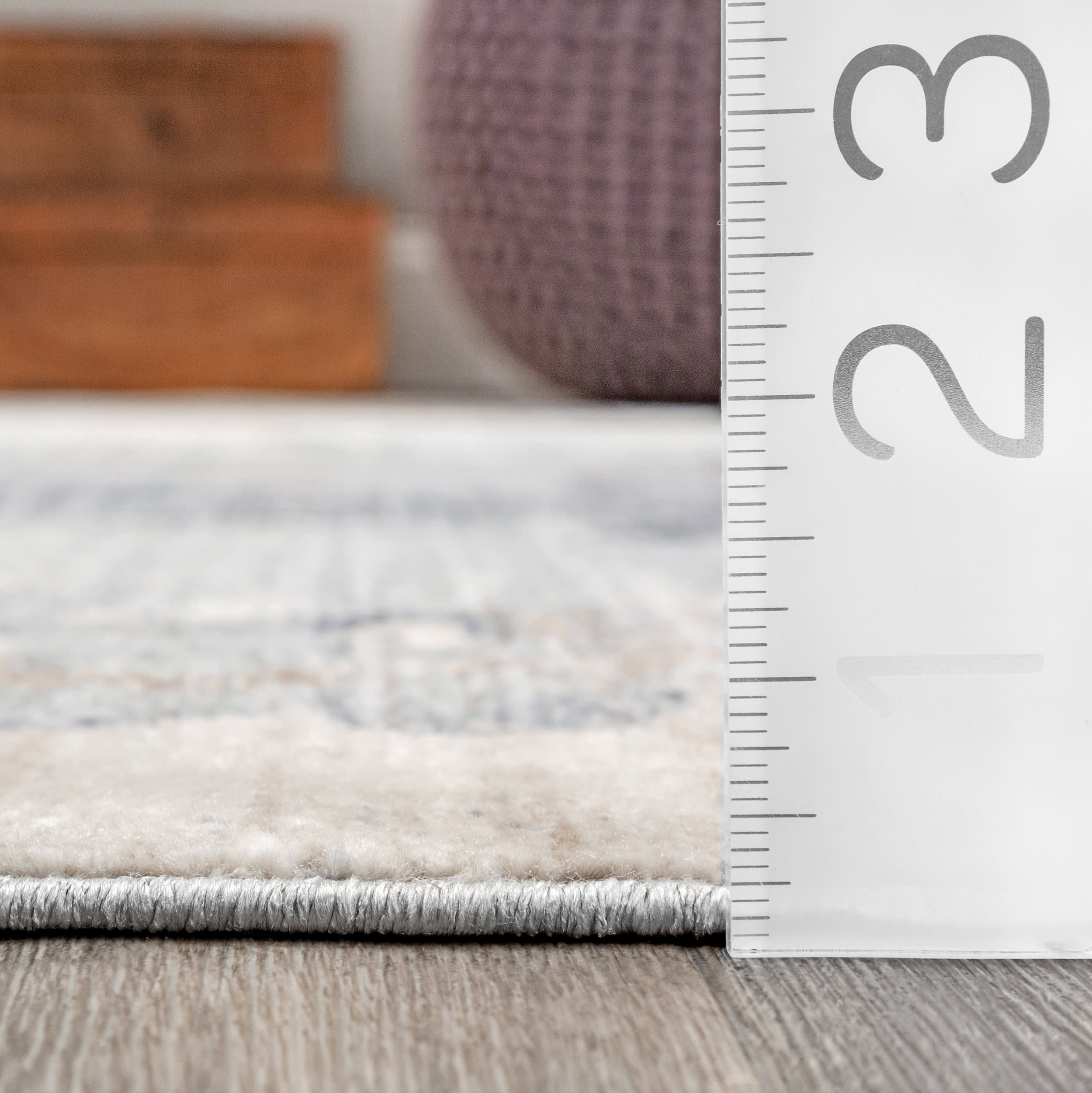 Splattered Abstract Rug | Grey - Image 5
