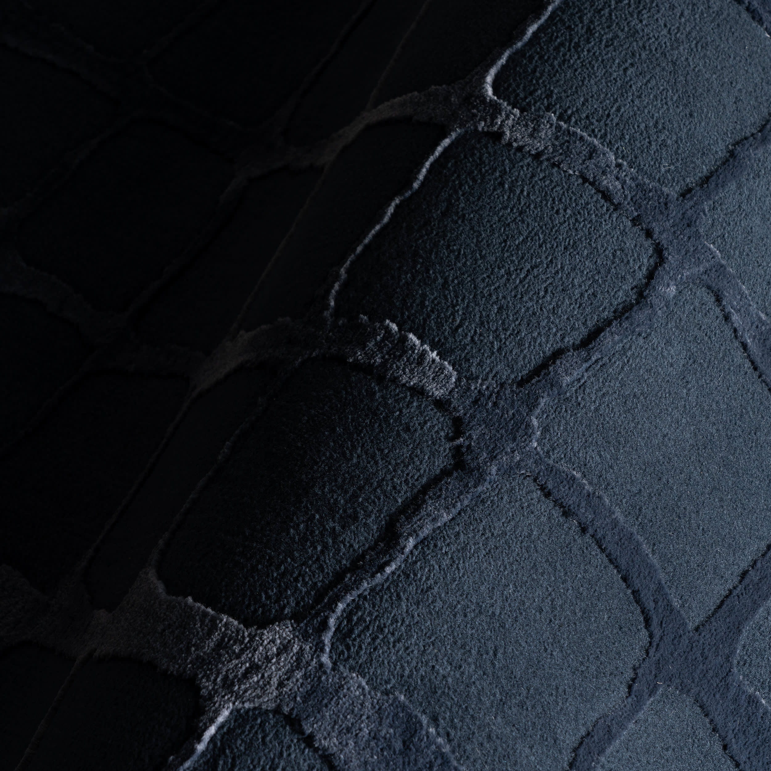 Spring Lake Plush Textured Washable Rug | Blue - Image 2