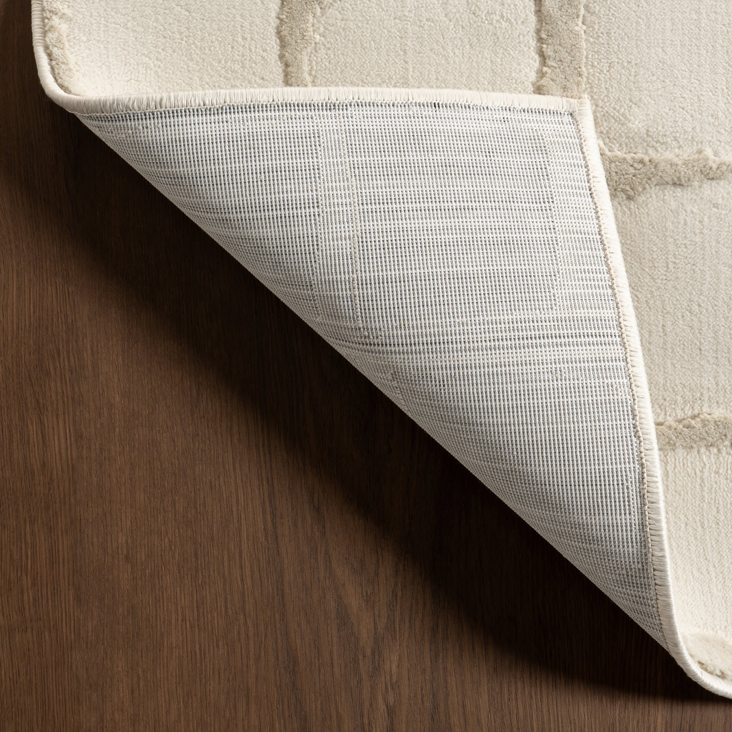 Spring Lake Plush Textured Washable Rug | Cream - Image 7