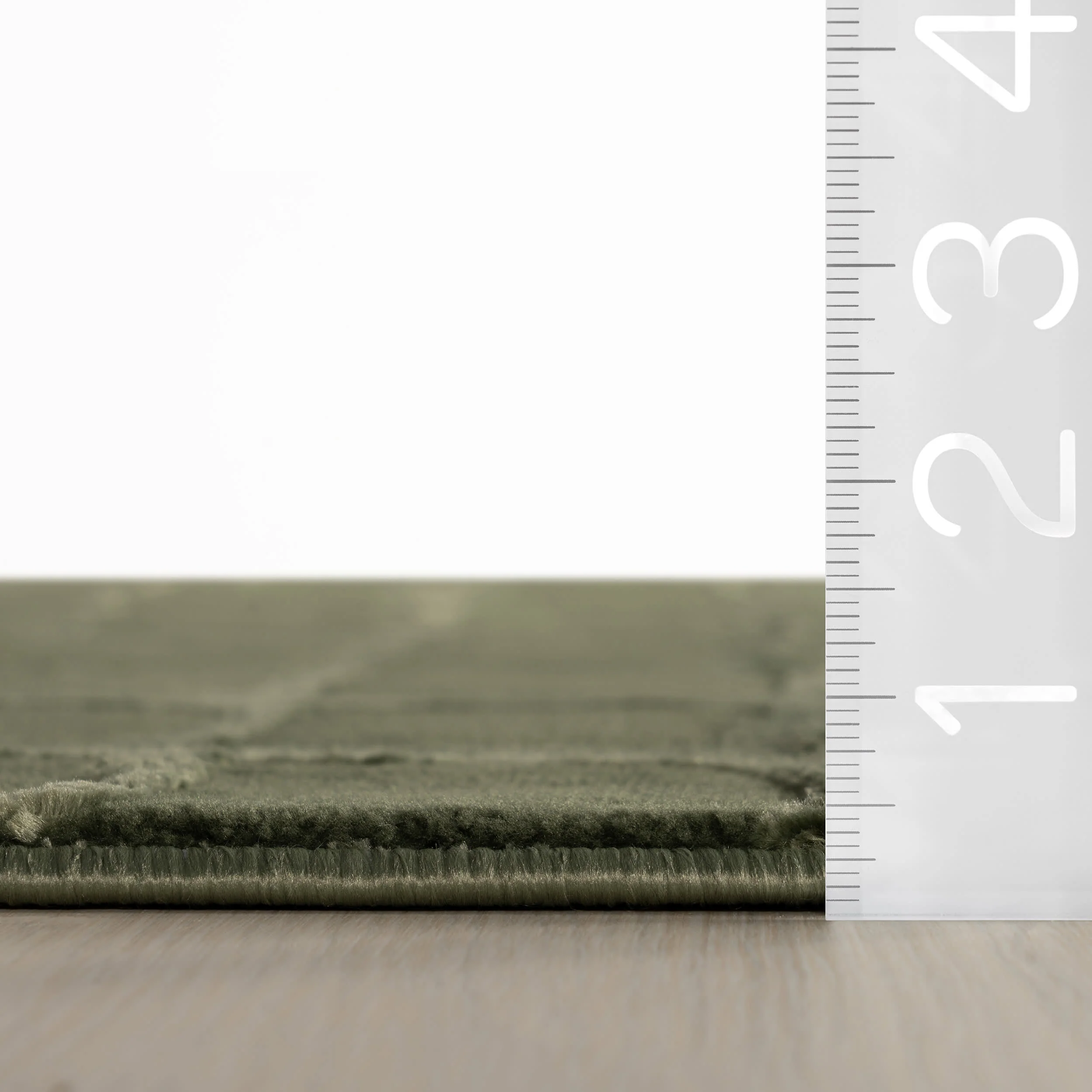 Spring Lake Plush Textured Washable Rug | Green - Image 4