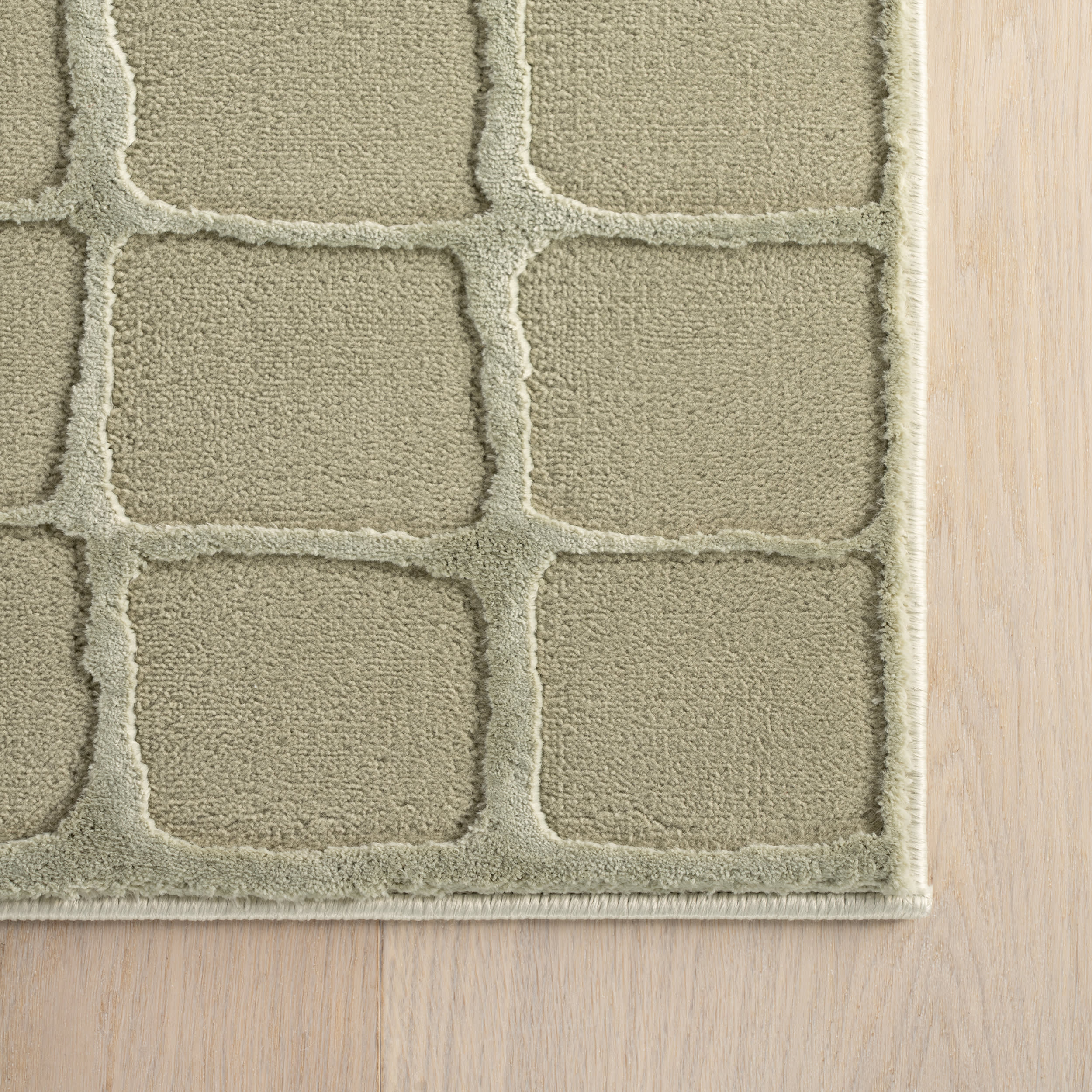 Spring Lake Plush Textured Washable Rug | Light Green - Image 3