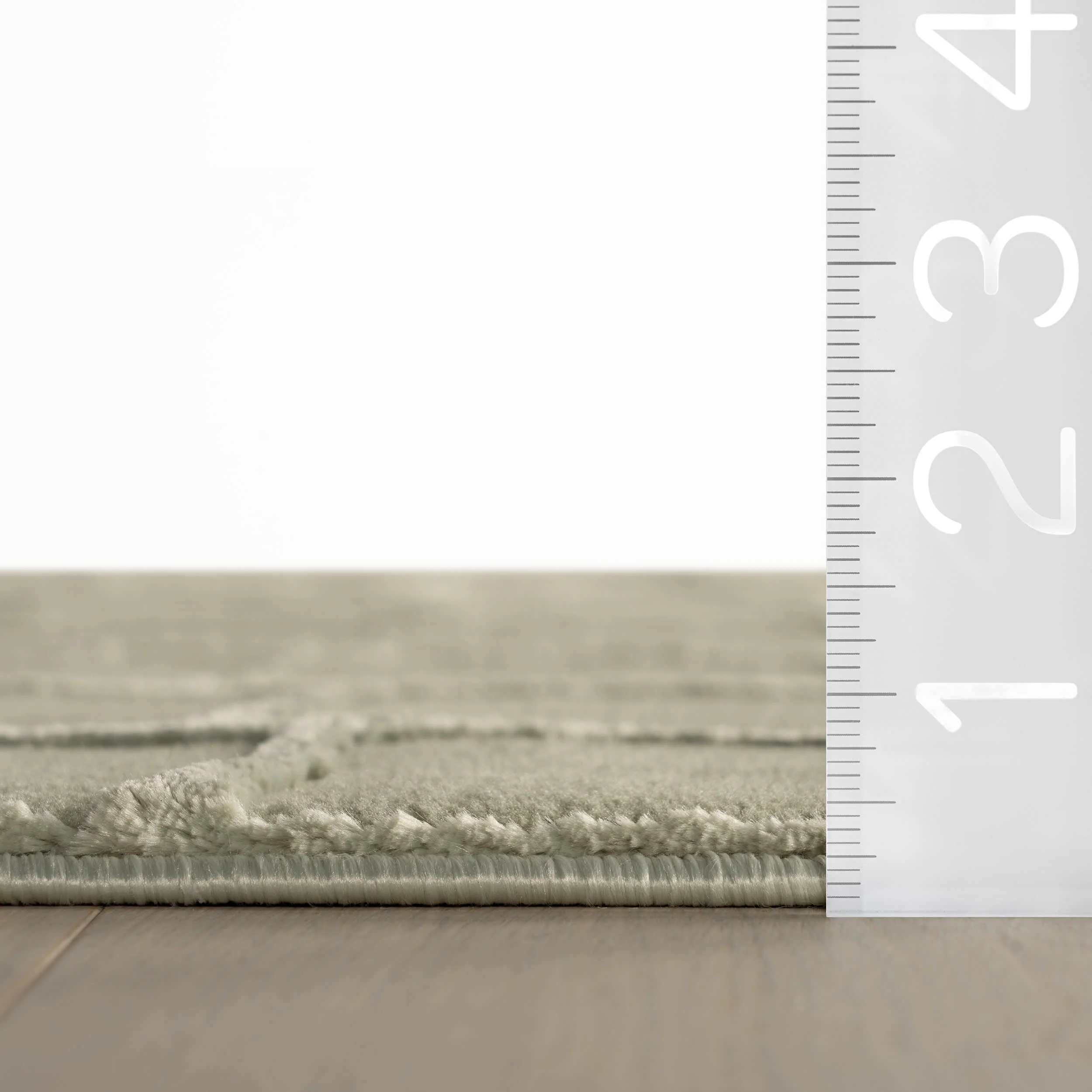 Spring Lake Plush Textured Washable Rug | Light Green - Image 4