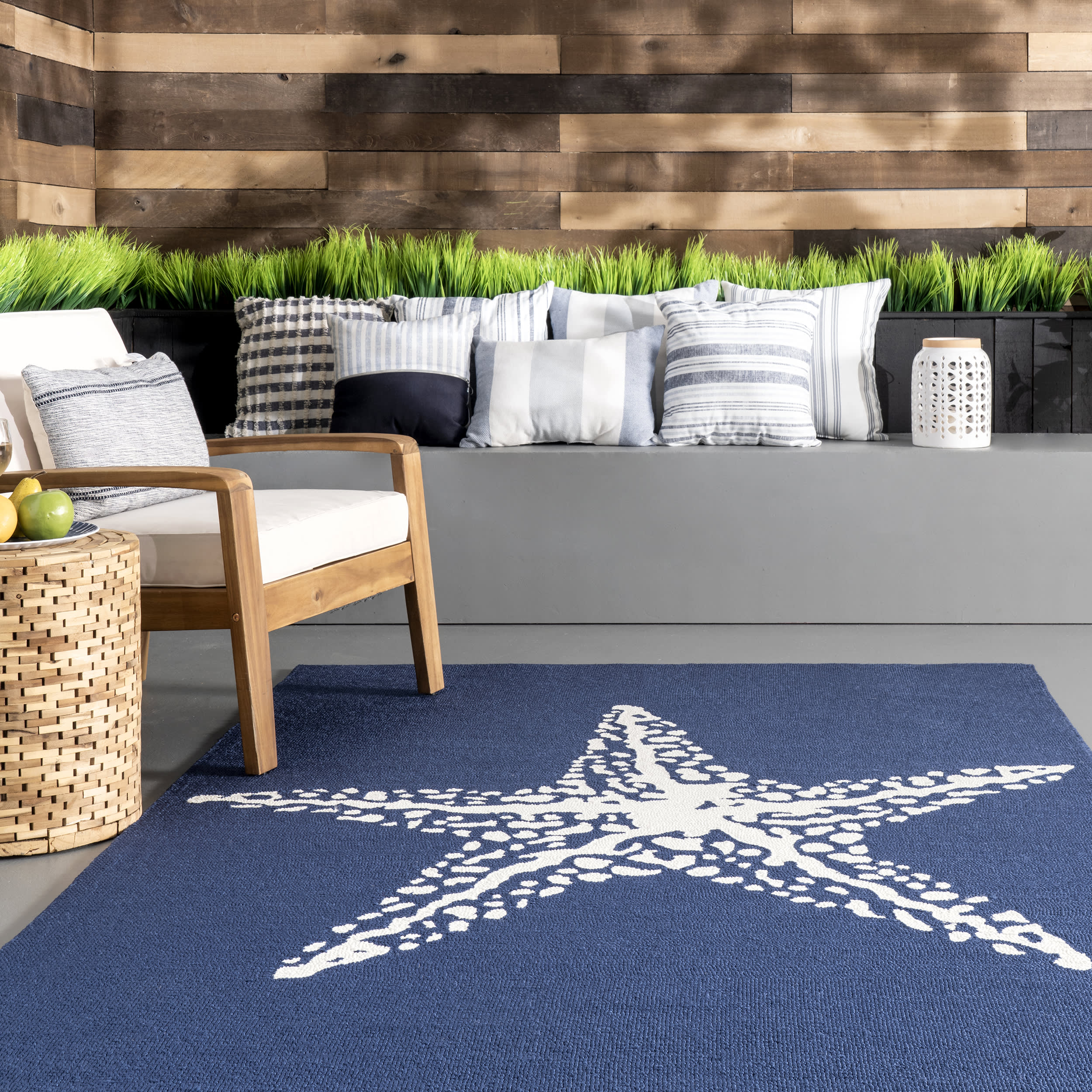 Starfish Indoor/Outdoor Rug | Navy - Image 4