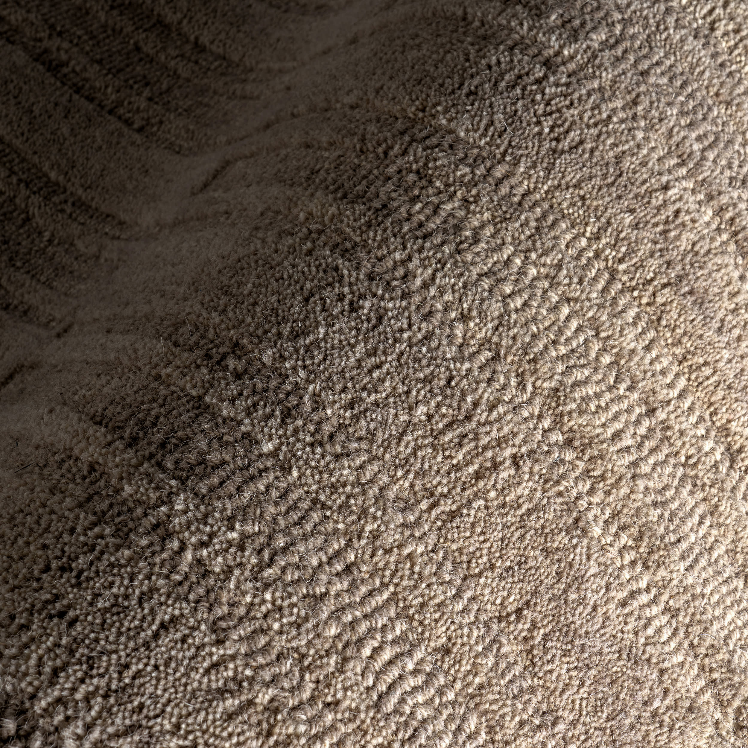 Starke Broken Stripe Wool Rug | Beige - Image 3