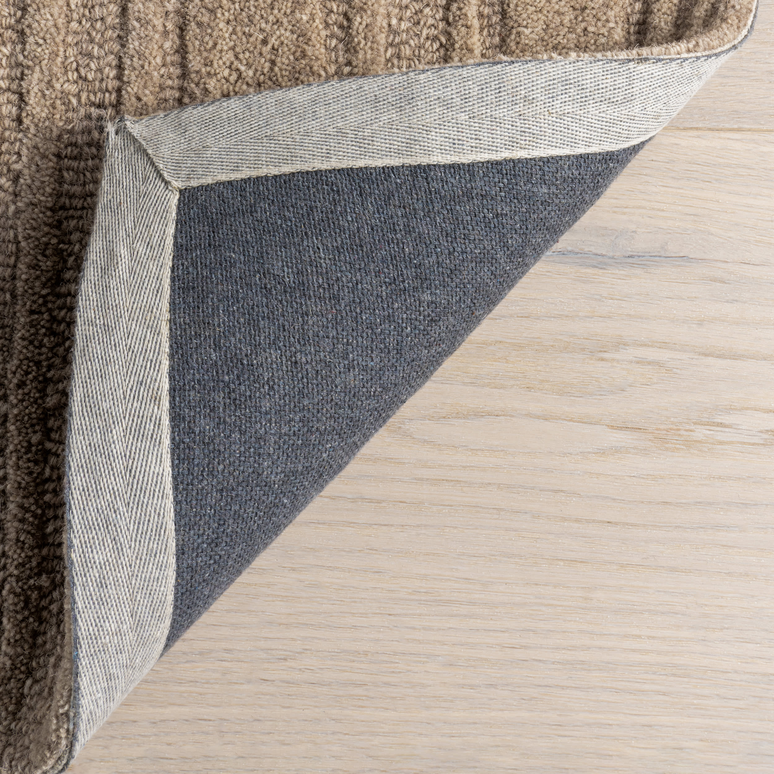 Starke Broken Stripe Wool Rug | Beige - Image 6