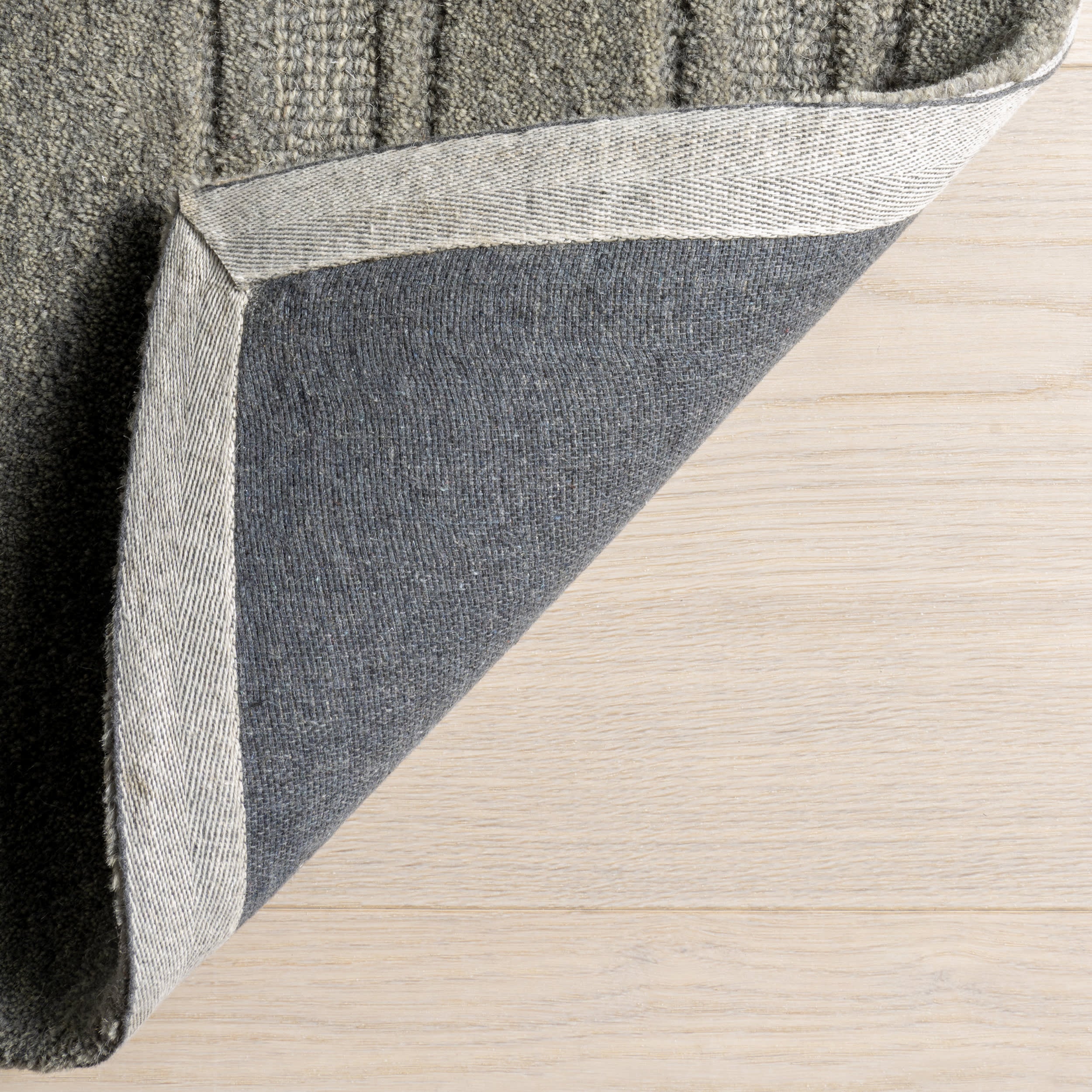 Starke Broken Stripe Wool Rug | Grey - Image 6