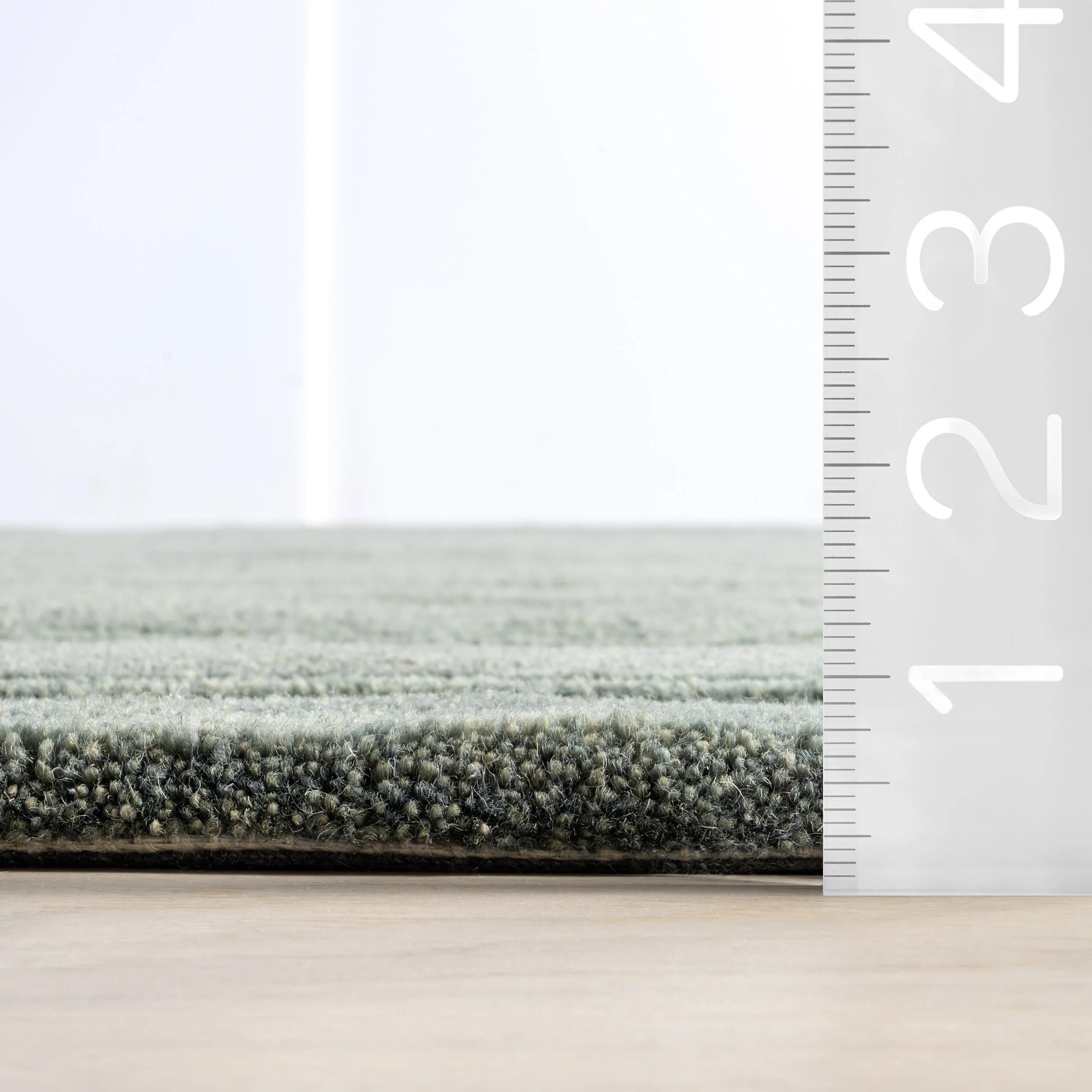 Starke Broken Stripe Wool Rug | Hunter Green - Image 5