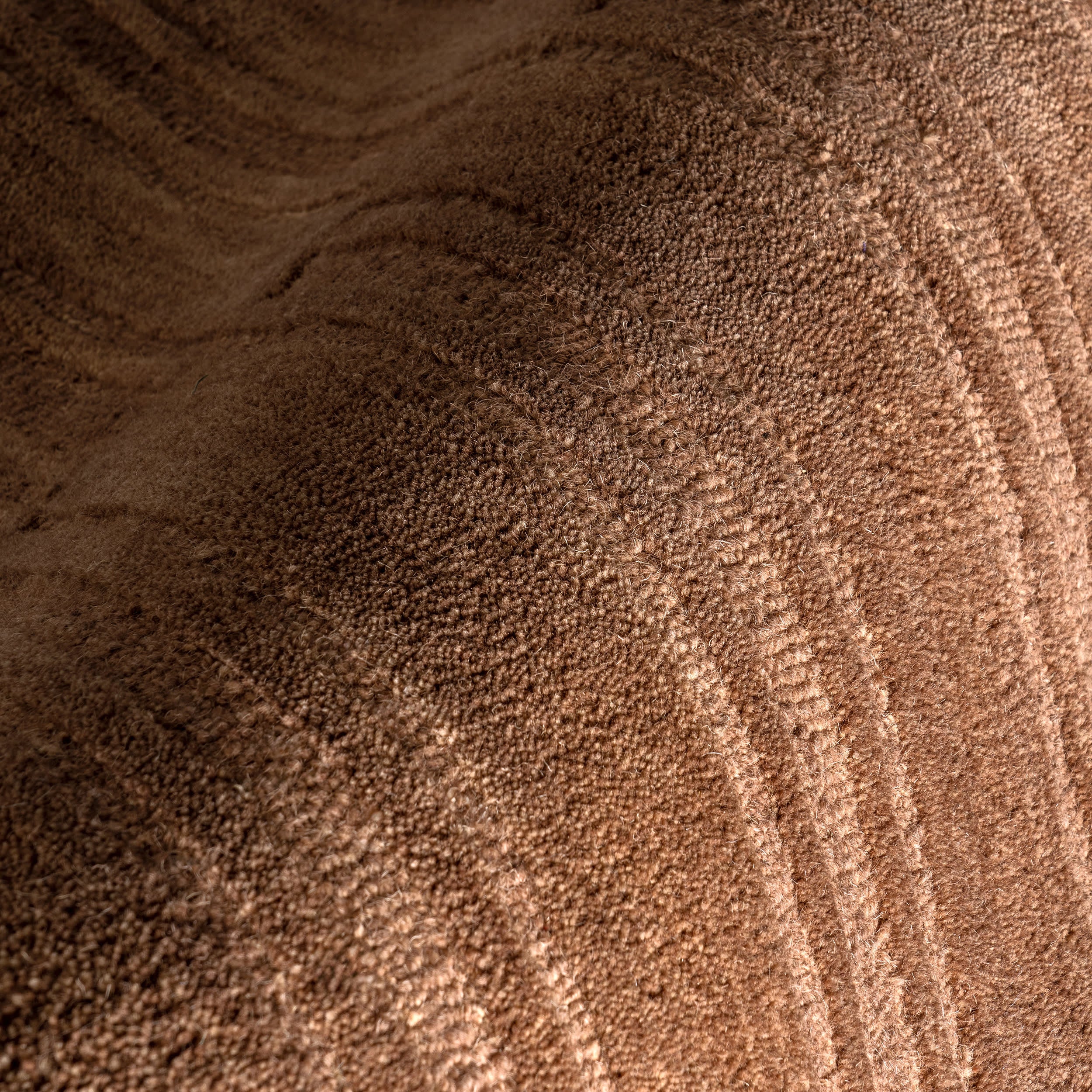 Starke Broken Stripe Wool Rug | Rust - Image 3