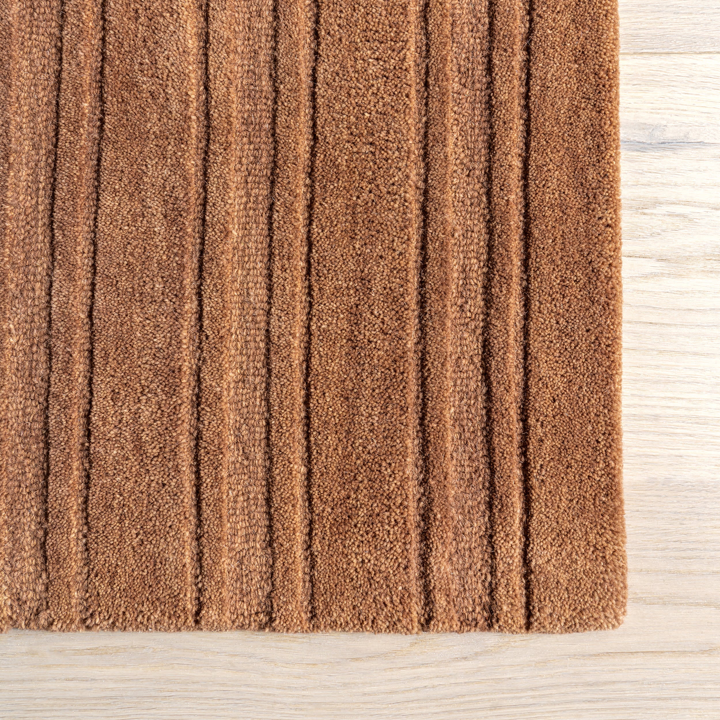 Starke Broken Stripe Wool Rug | Rust - Image 4