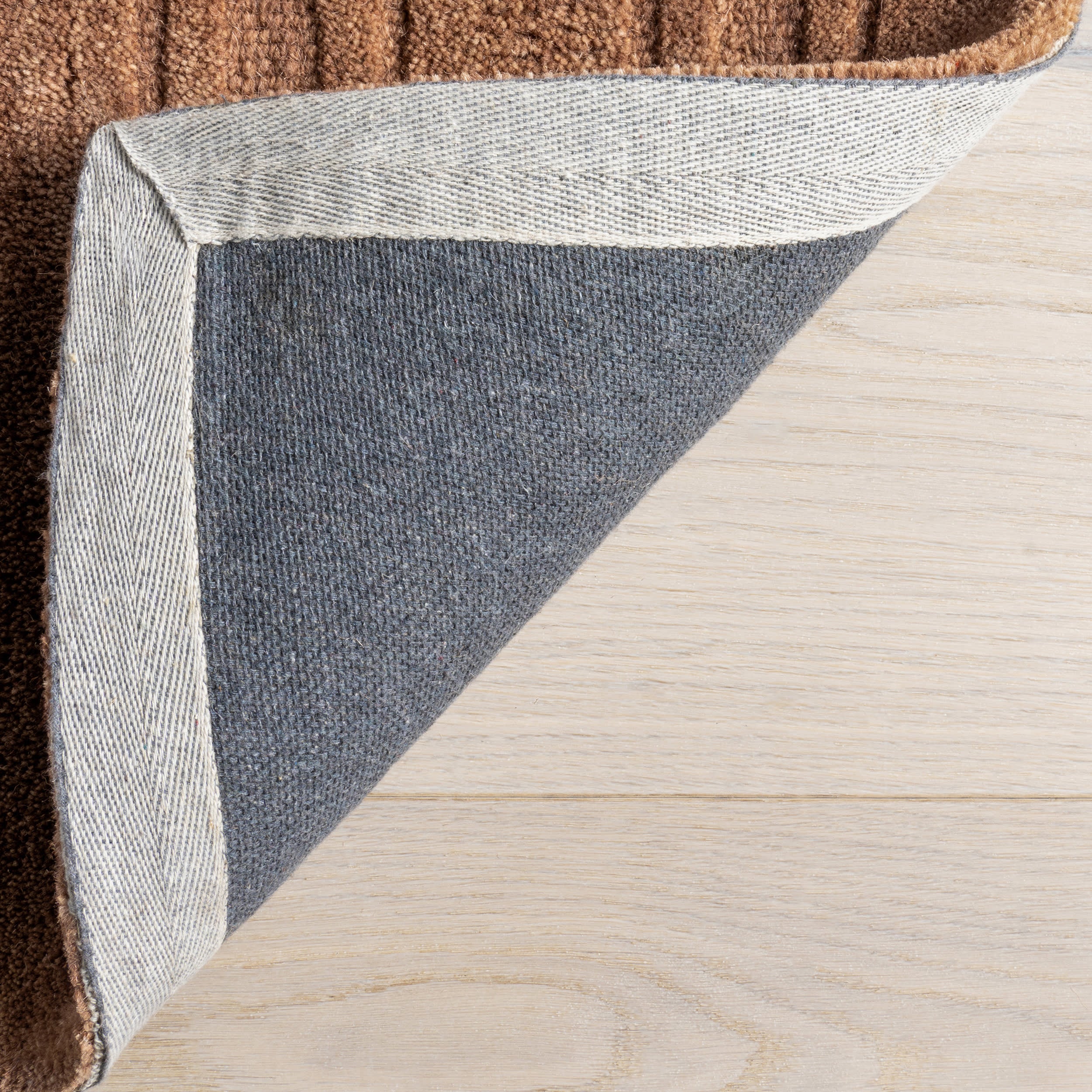 Starke Broken Stripe Wool Rug | Rust - Image 6