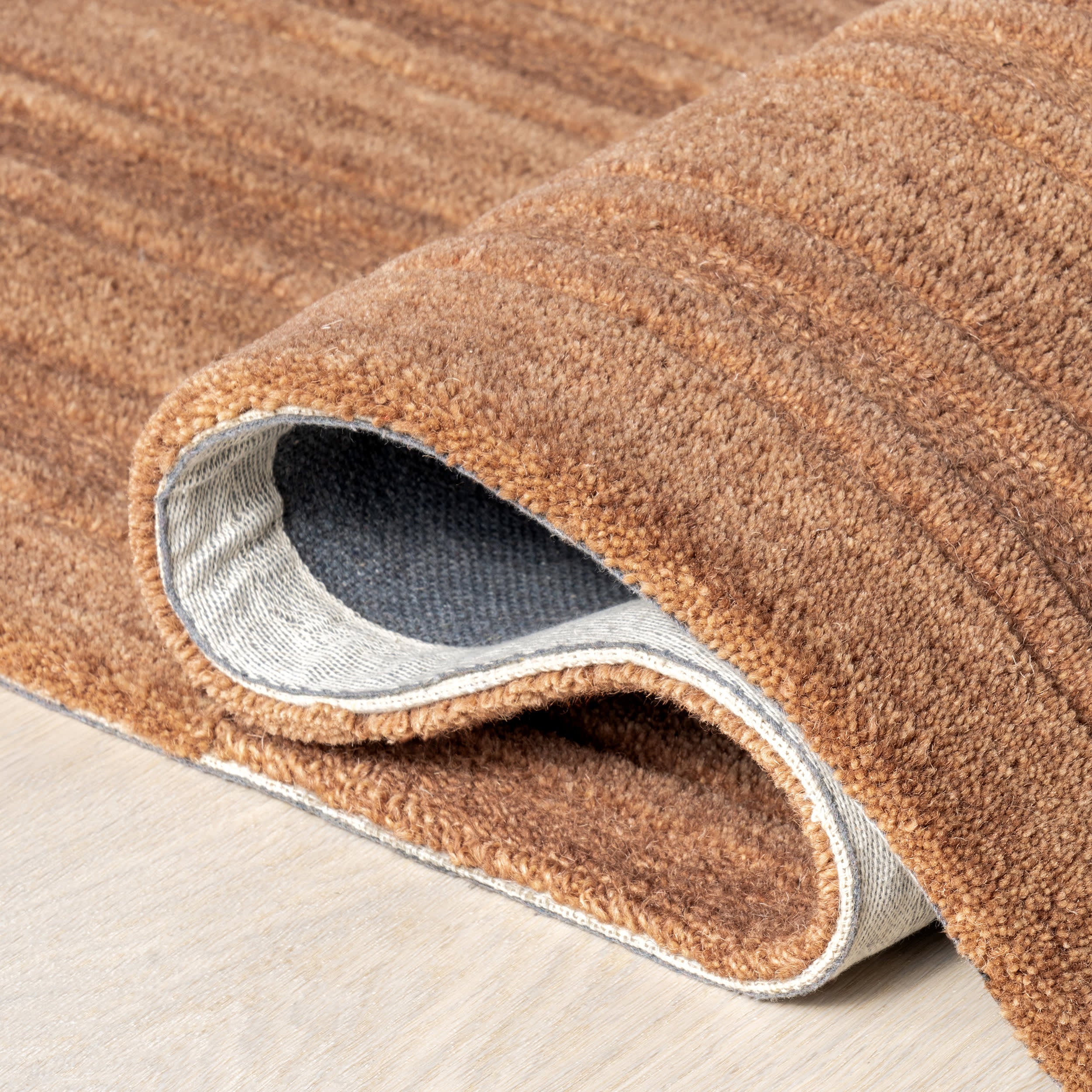 Starke Broken Stripe Wool Rug | Rust - Image 8