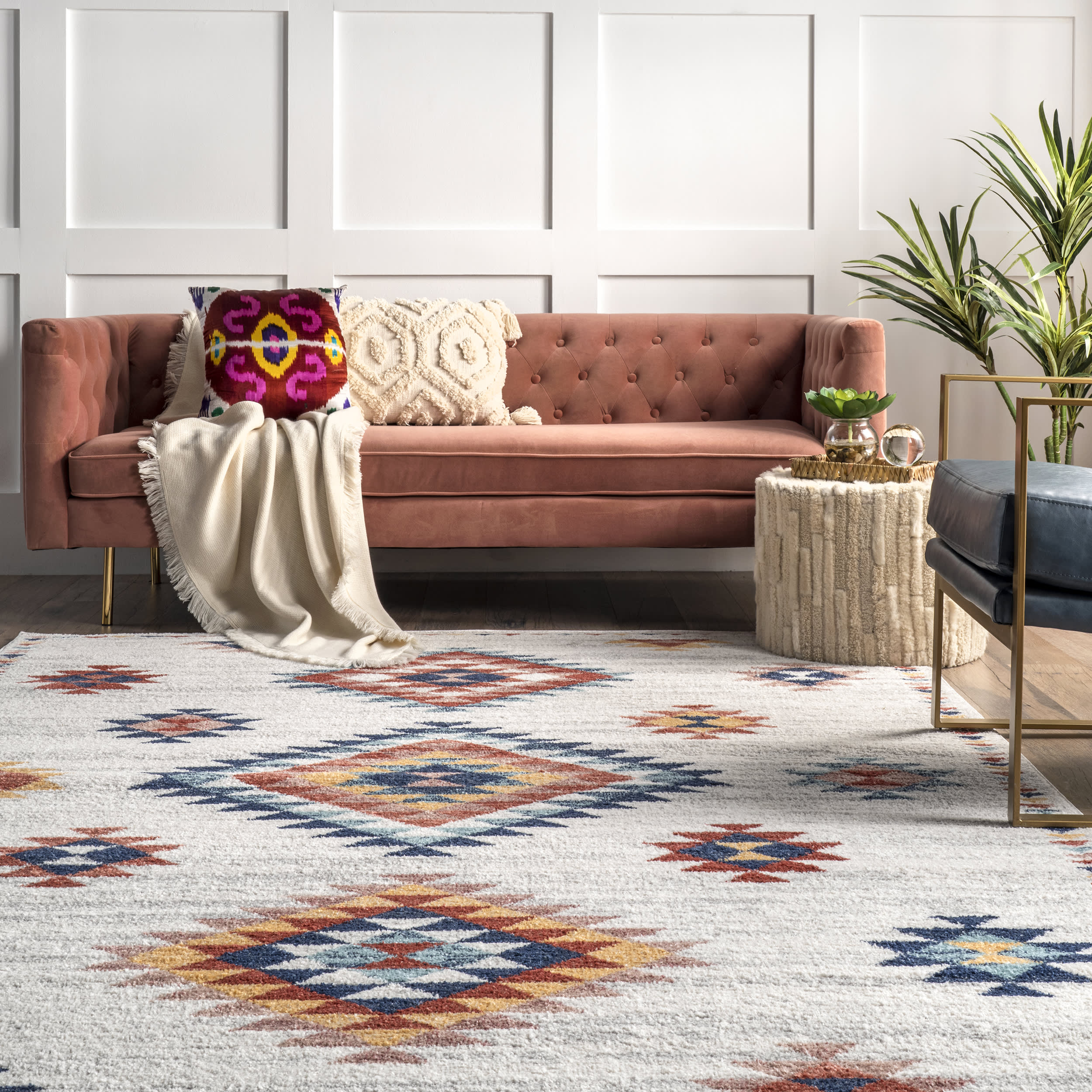 Stella Aztec Diamond Rug | Beige - Image 4