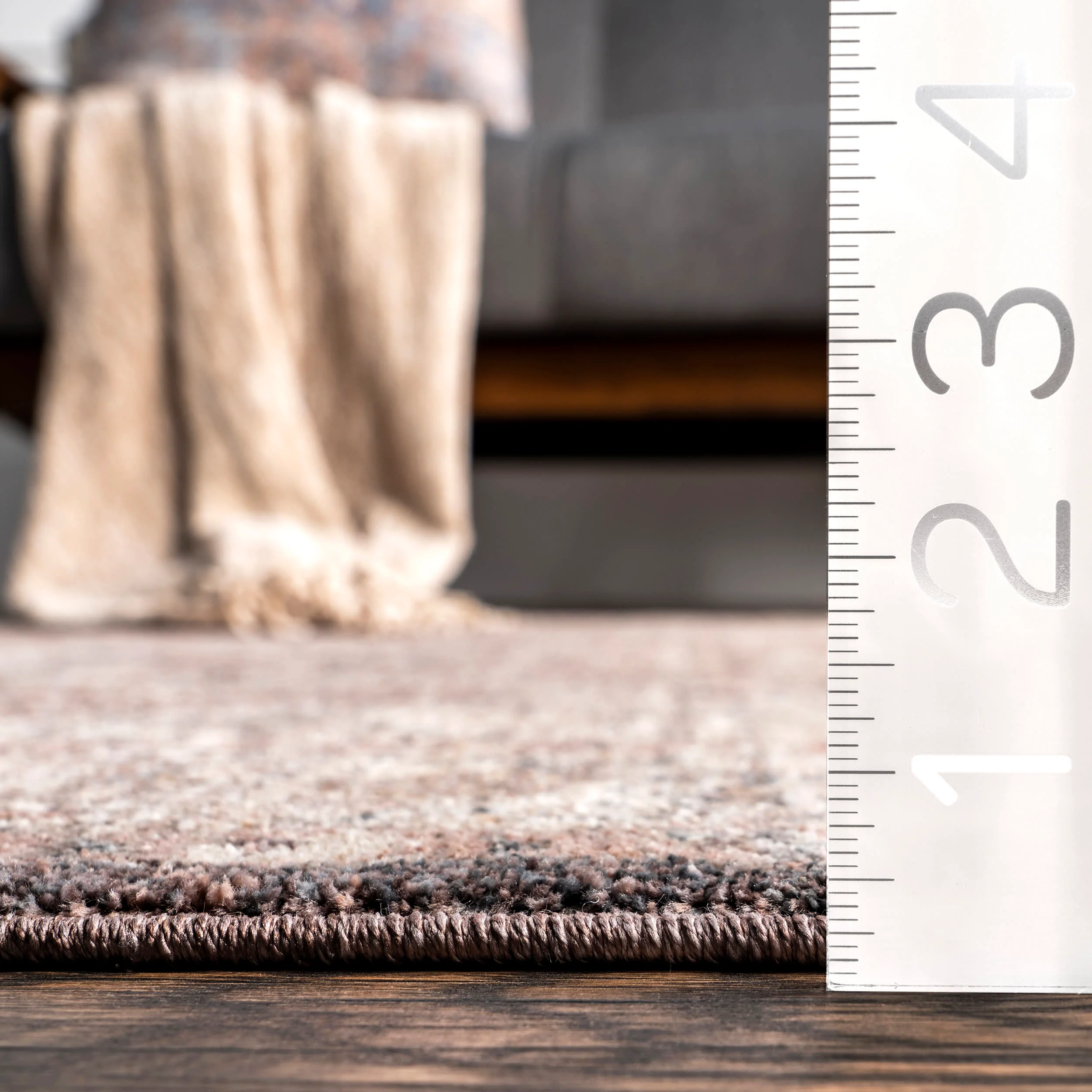 Steph Aged Medallion Rug | Brown - Image 5