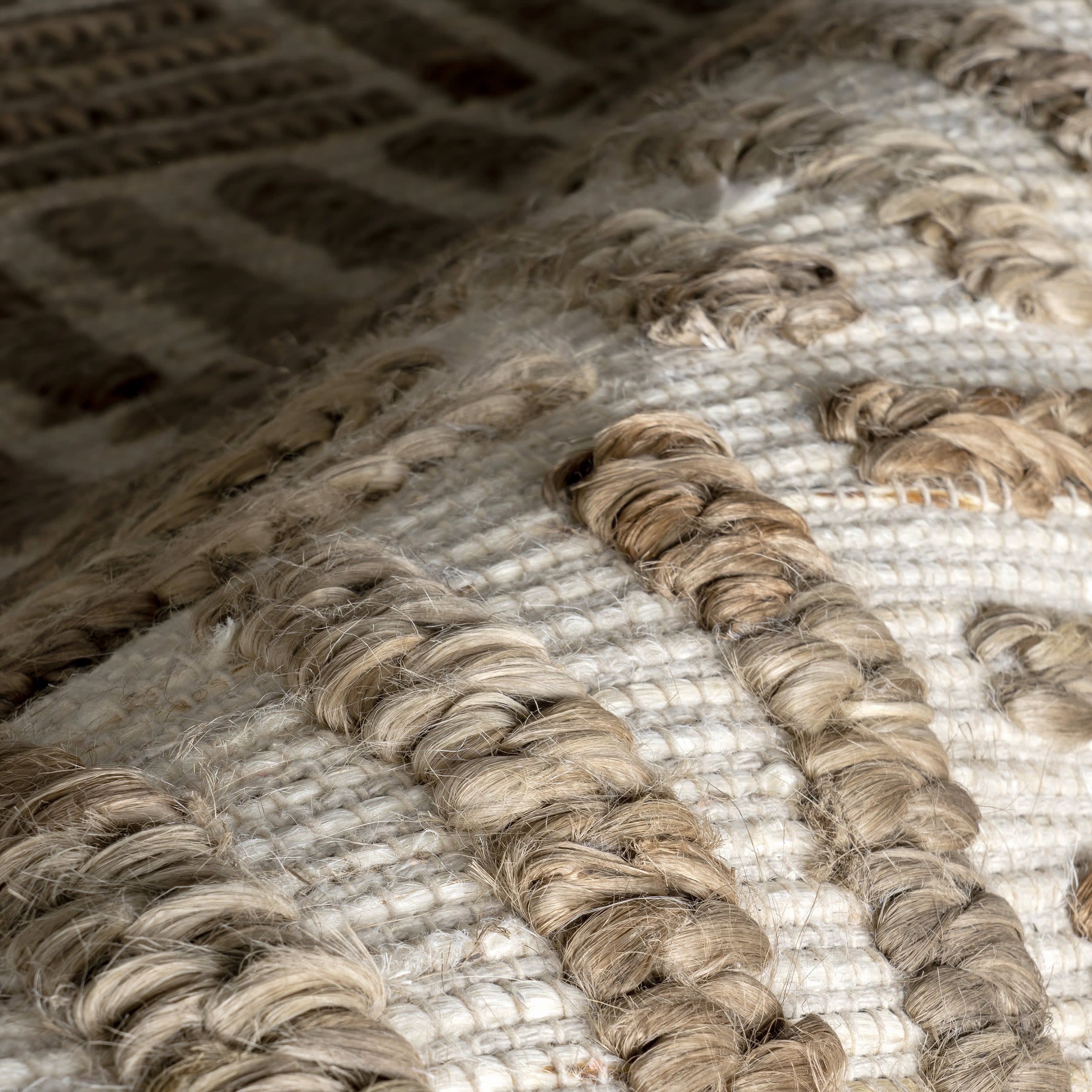 Stepstones Tiled Rug | Ivory - Image 3