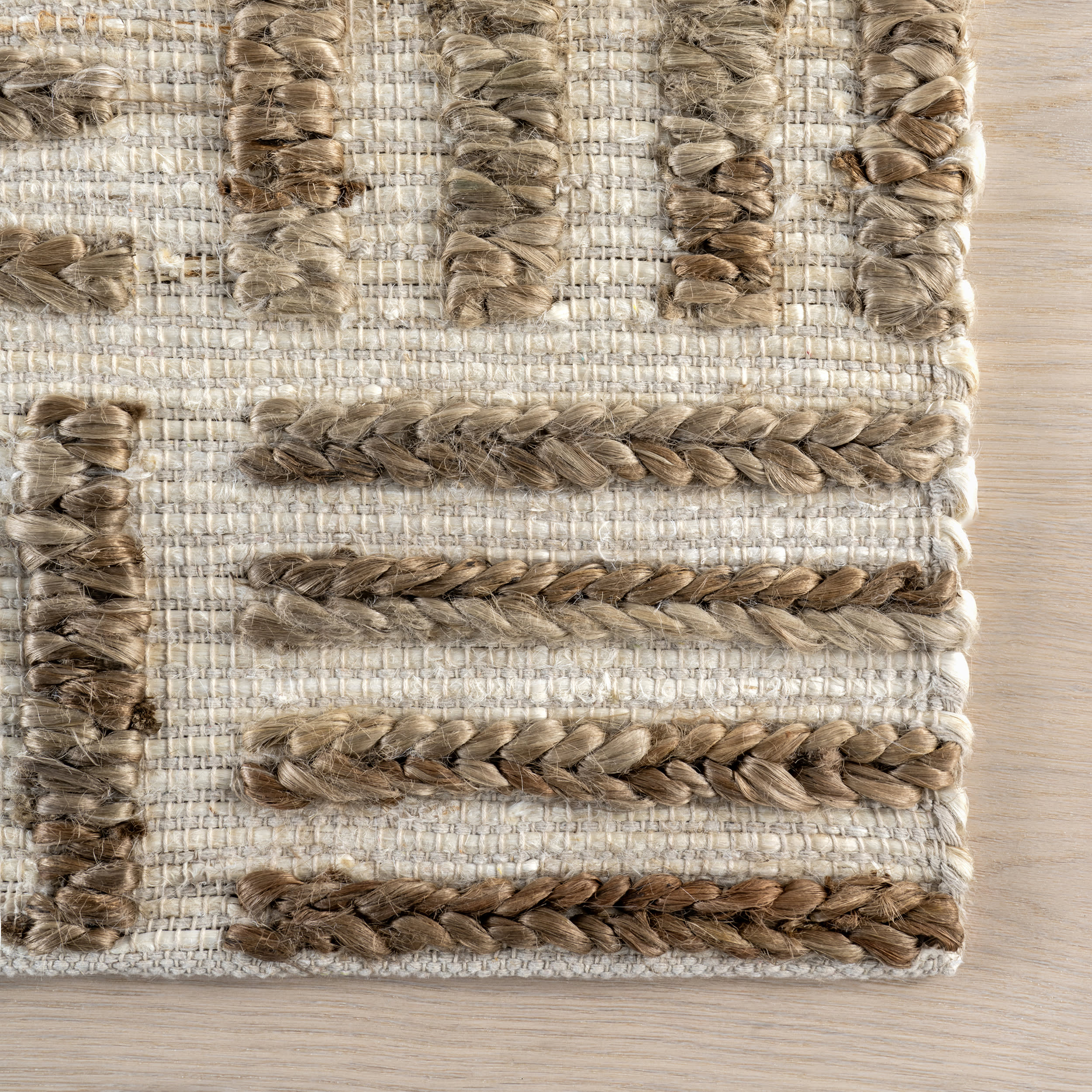 Stepstones Tiled Rug | Ivory - Image 4