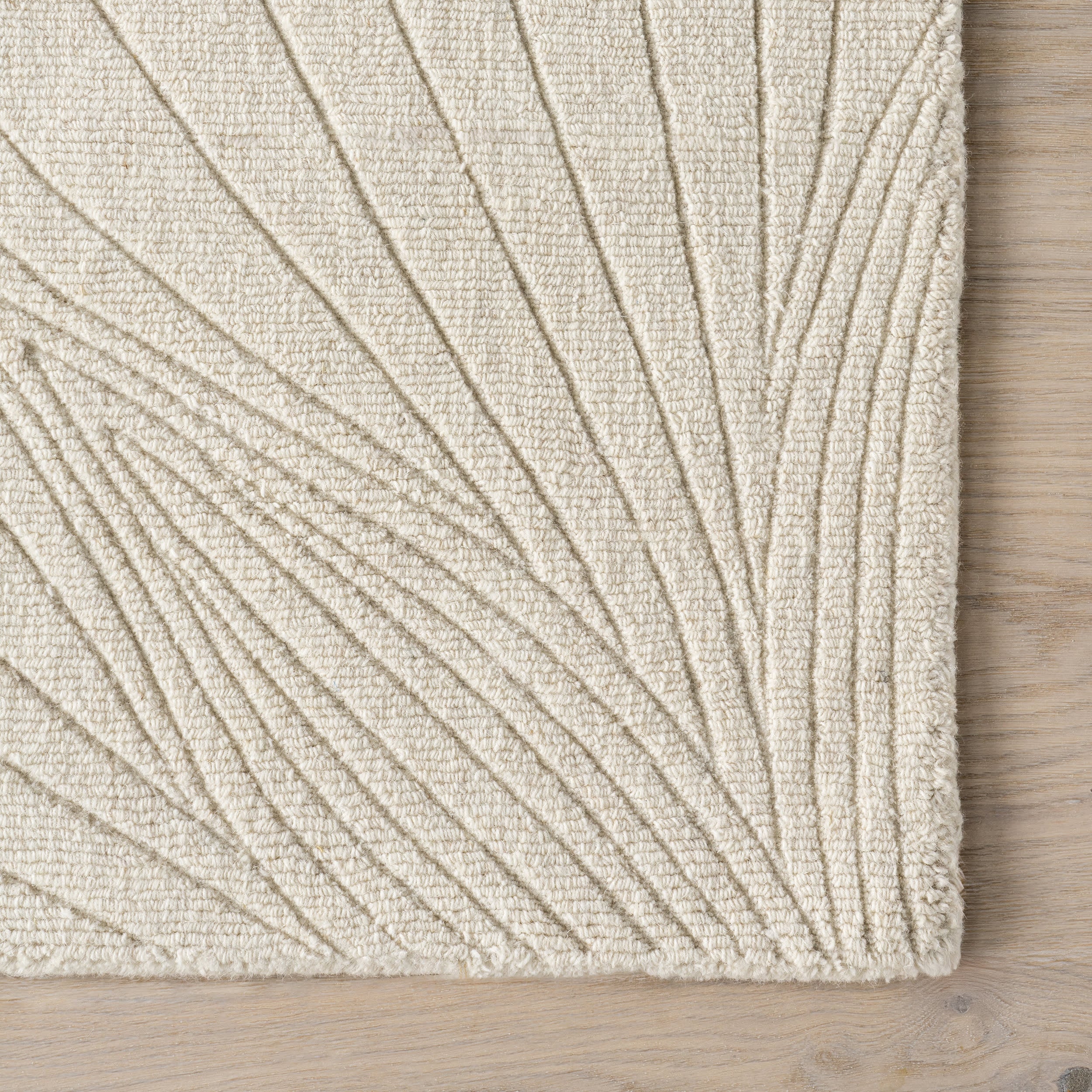 Stillpoint Radiating Pattern Wool Rug | Ivory - Image 4