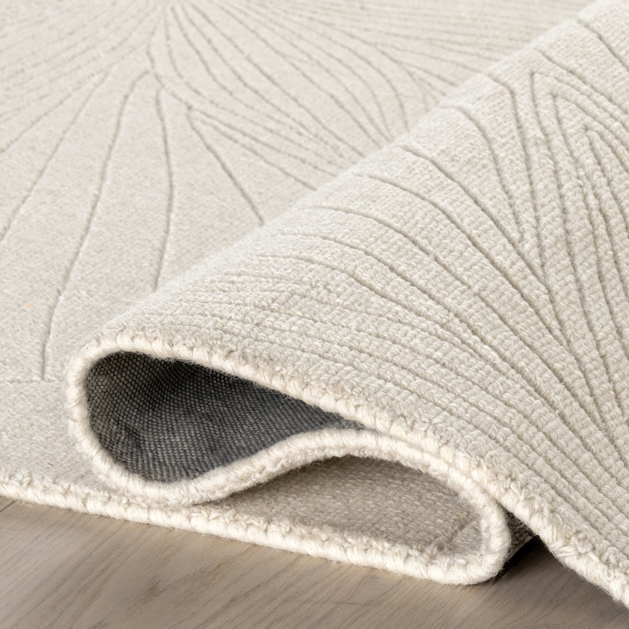 Stillpoint Radiating Pattern Wool Rug | Ivory - Image 7