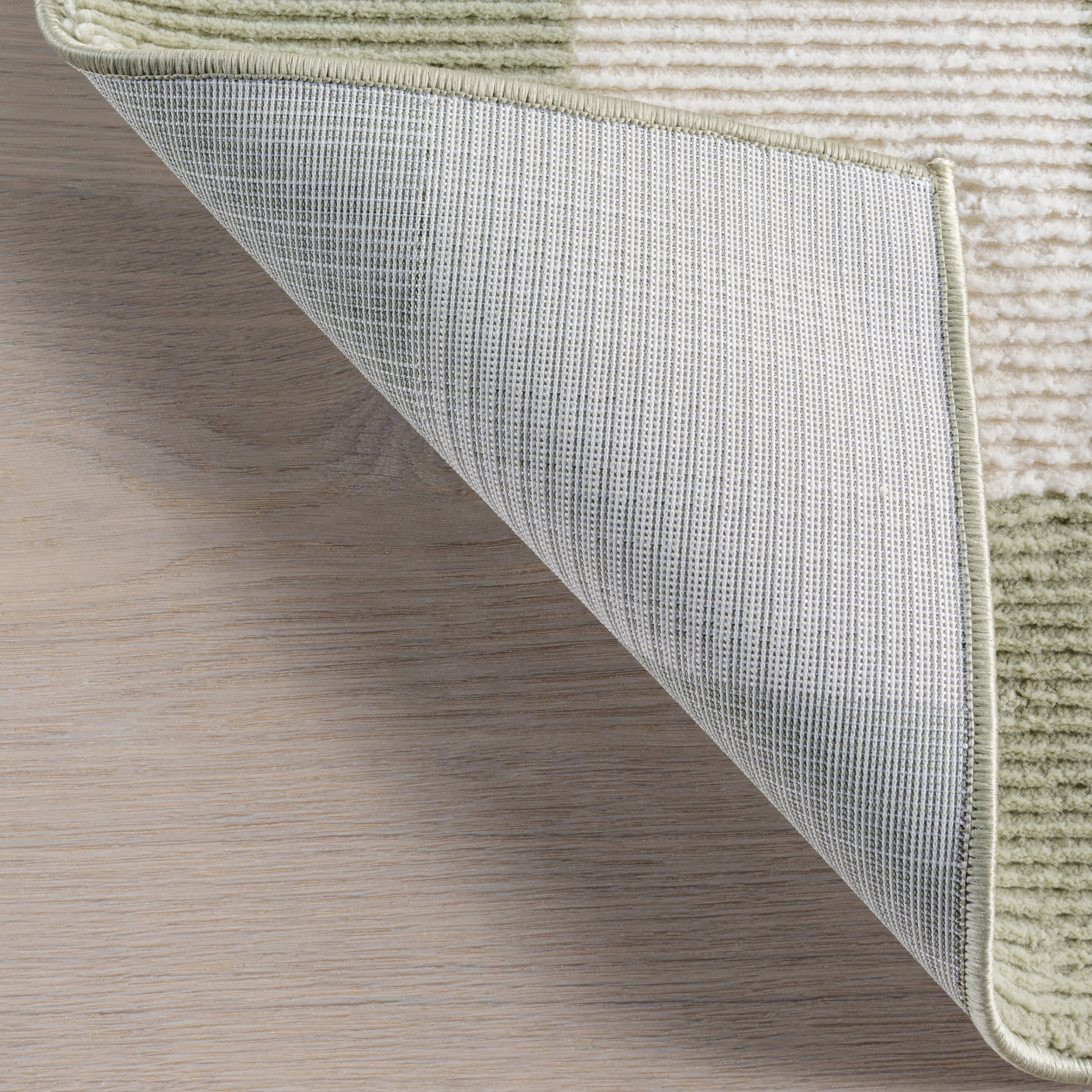 Stockton Plush Textured Washable Rug | Light Green - Image 7