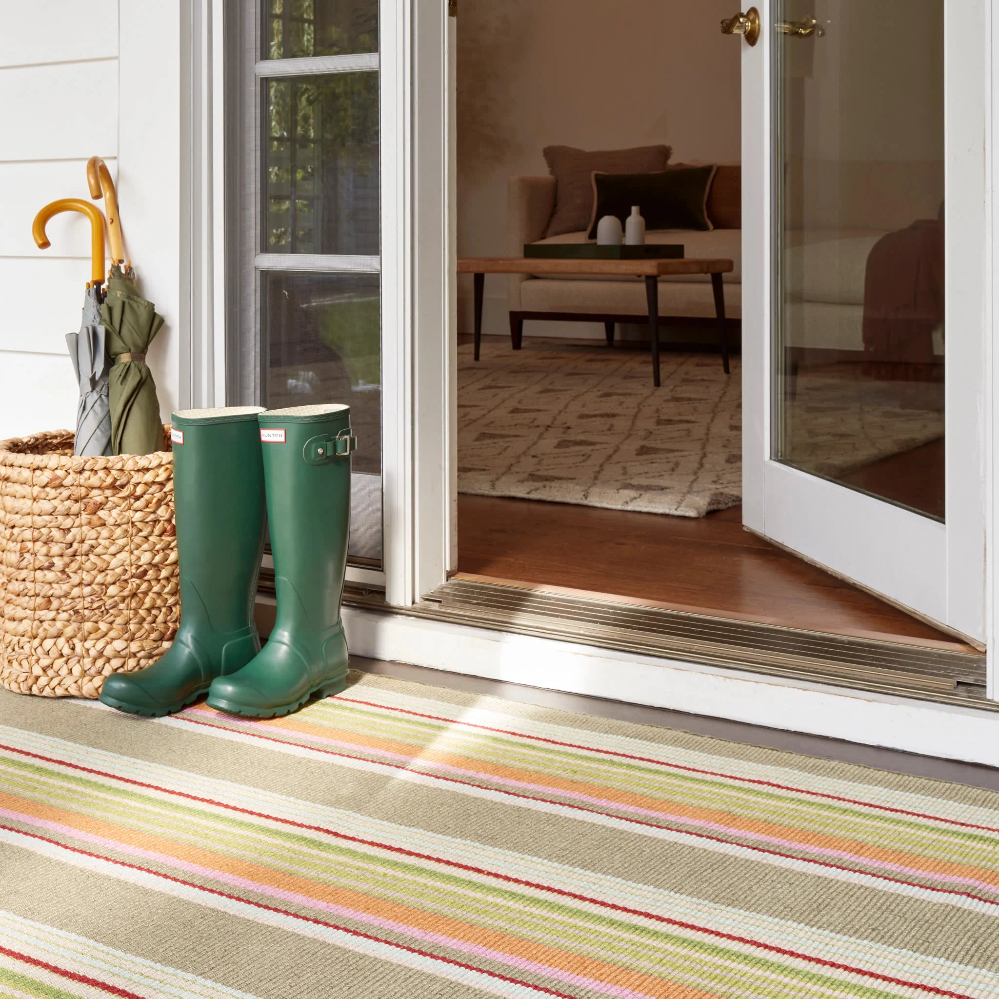 Stone Soup Handwoven Indoor/Outdoor Rug | Multi - Image 3