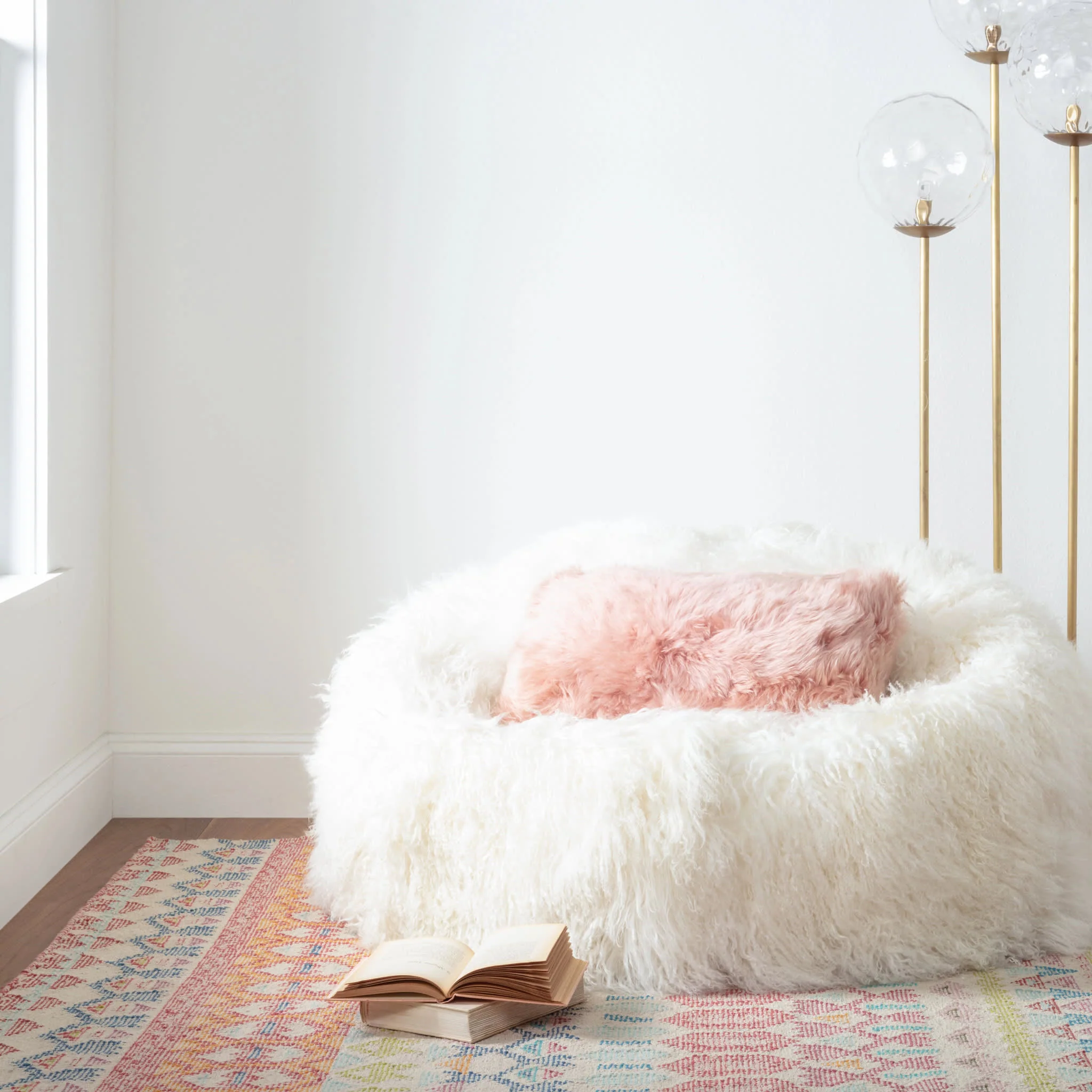 Stony Brook Hand Loom Knotted Cotton Rug | Multi - Image 3