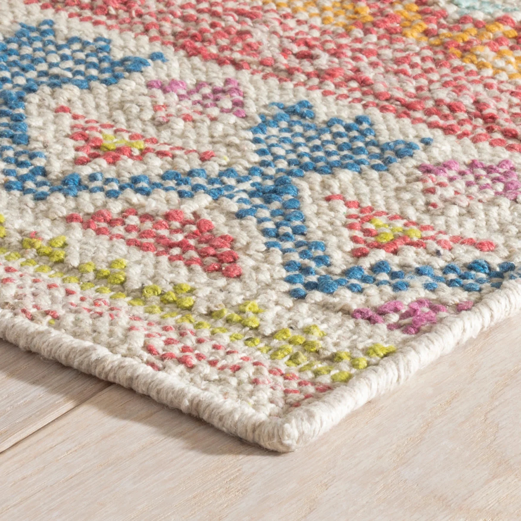 Stony Brook Hand Loom Knotted Cotton Rug | Multi - Image 5