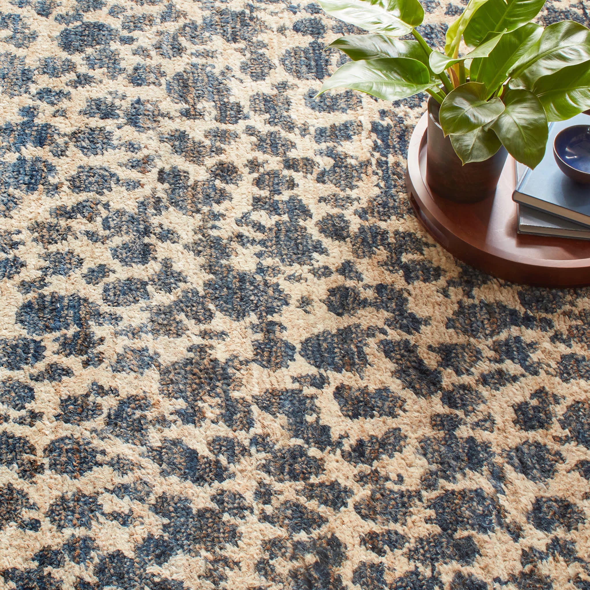 Stormi Hand Knotted Jute Rug | Indigo - Image 3