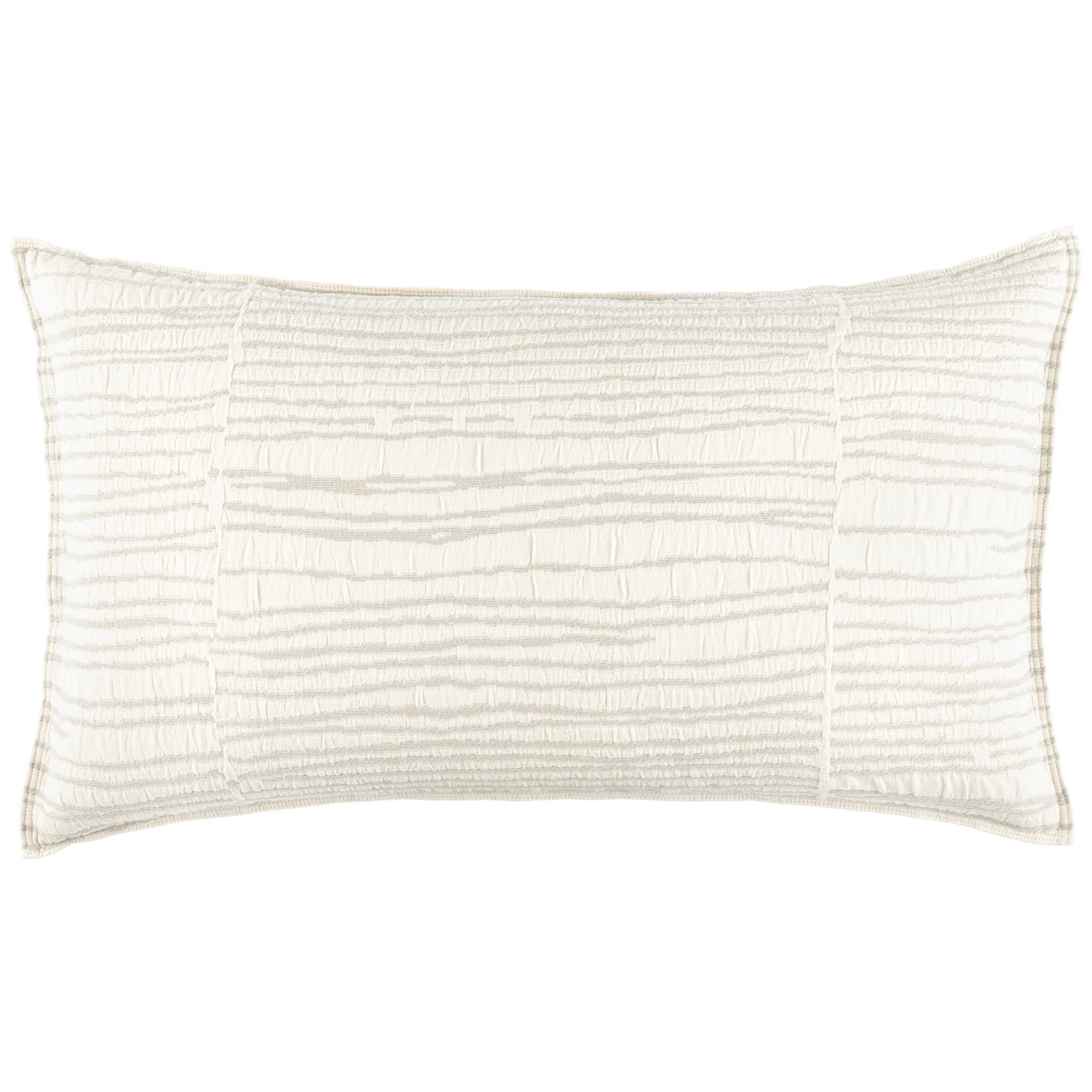 Striae Matelasse Sham | Oatmeal - Image 4