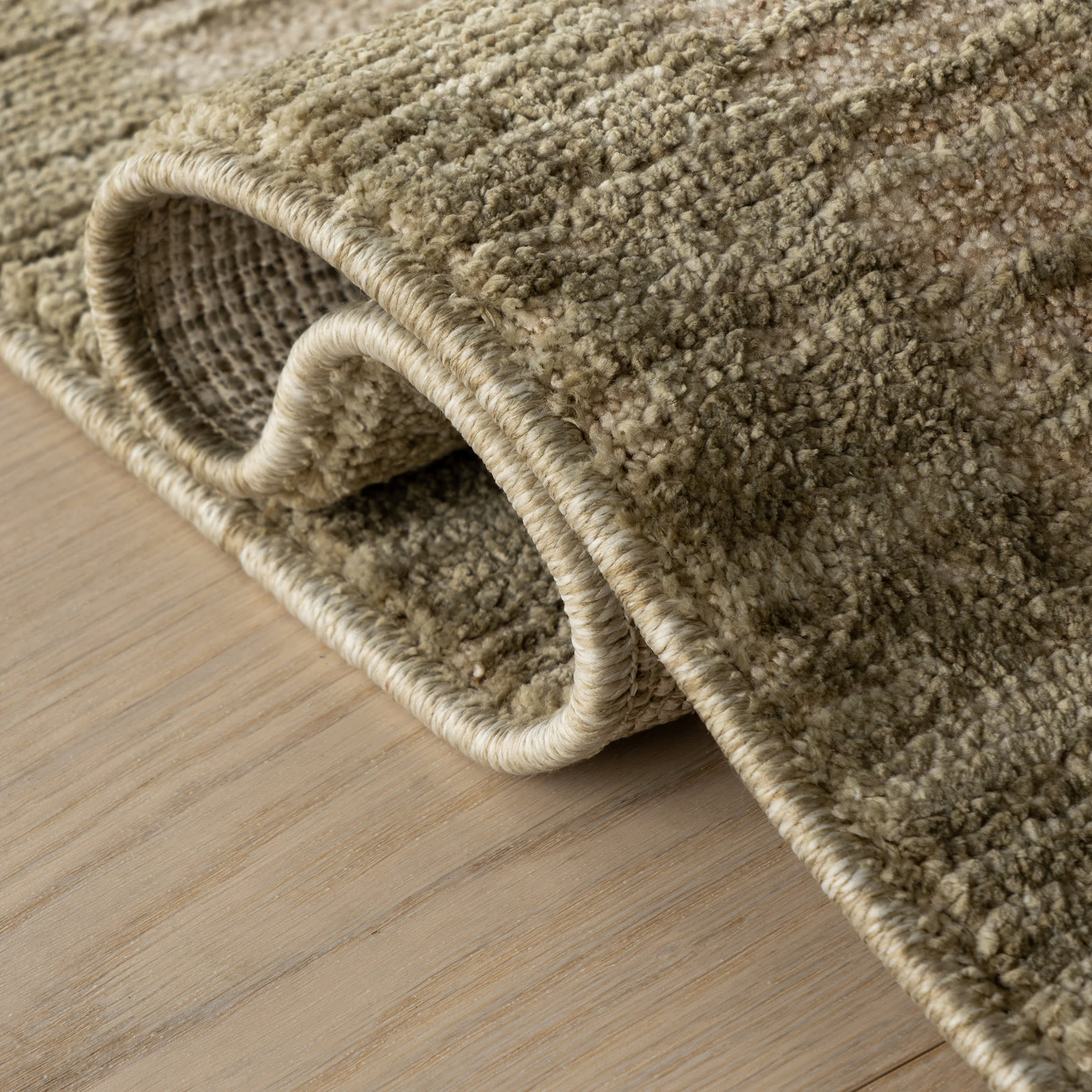 Striata Bohemian Striped Rug | Green - Image 8