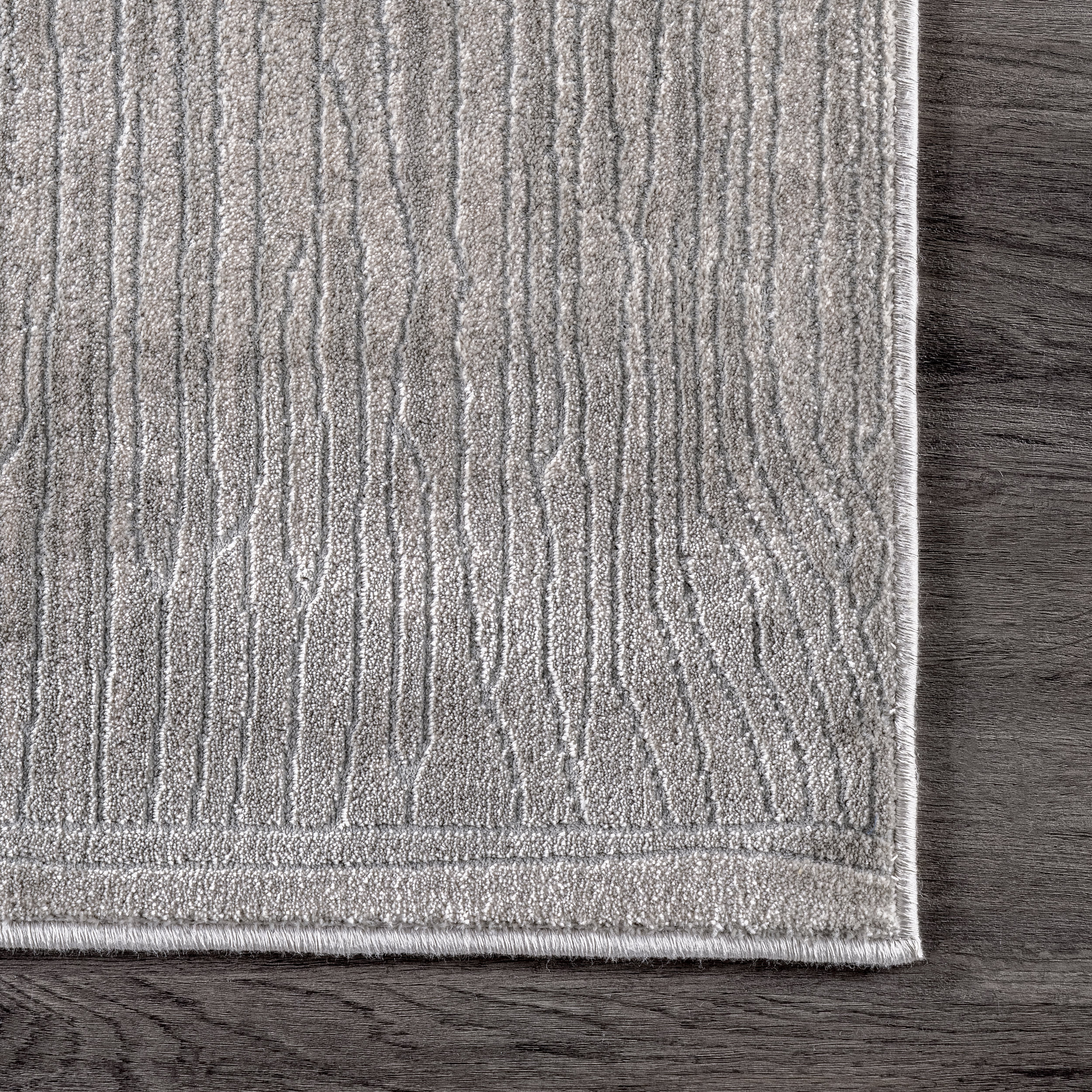 Striated Vintage Rug | Grey - Image 3
