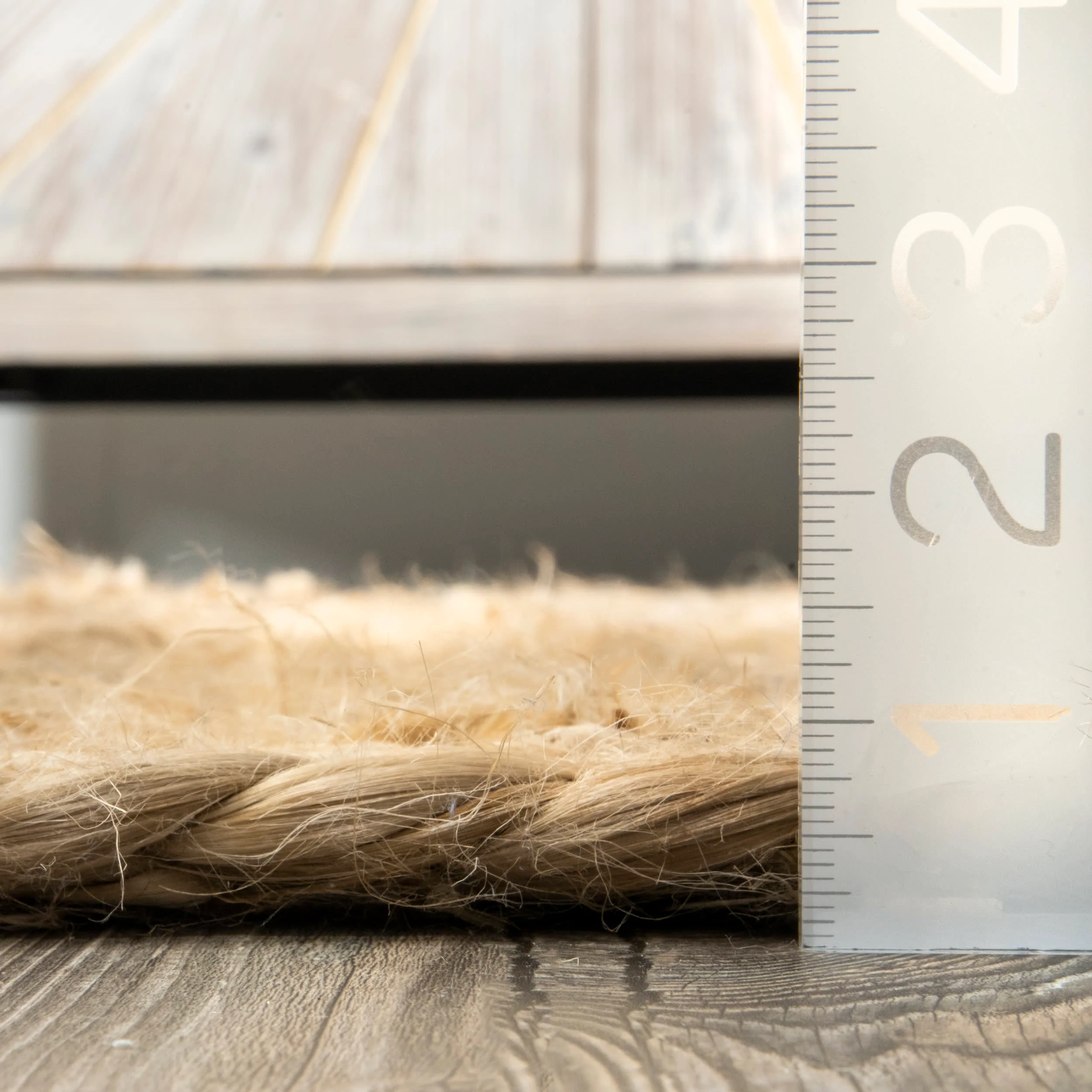 Striped Braided Jute Rug | Natural - Image 5