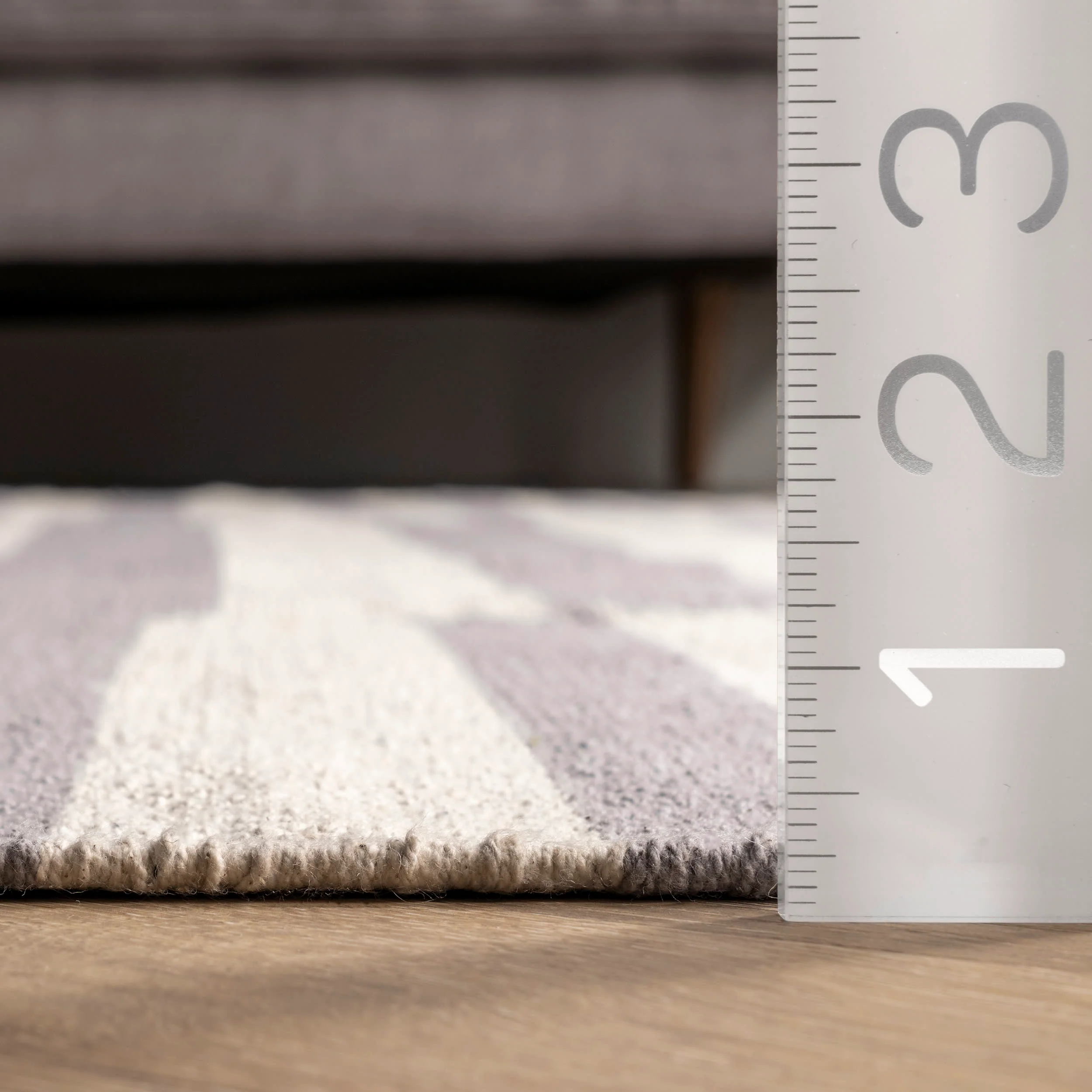 Striped Contemporary Rug | Grey - Image 5