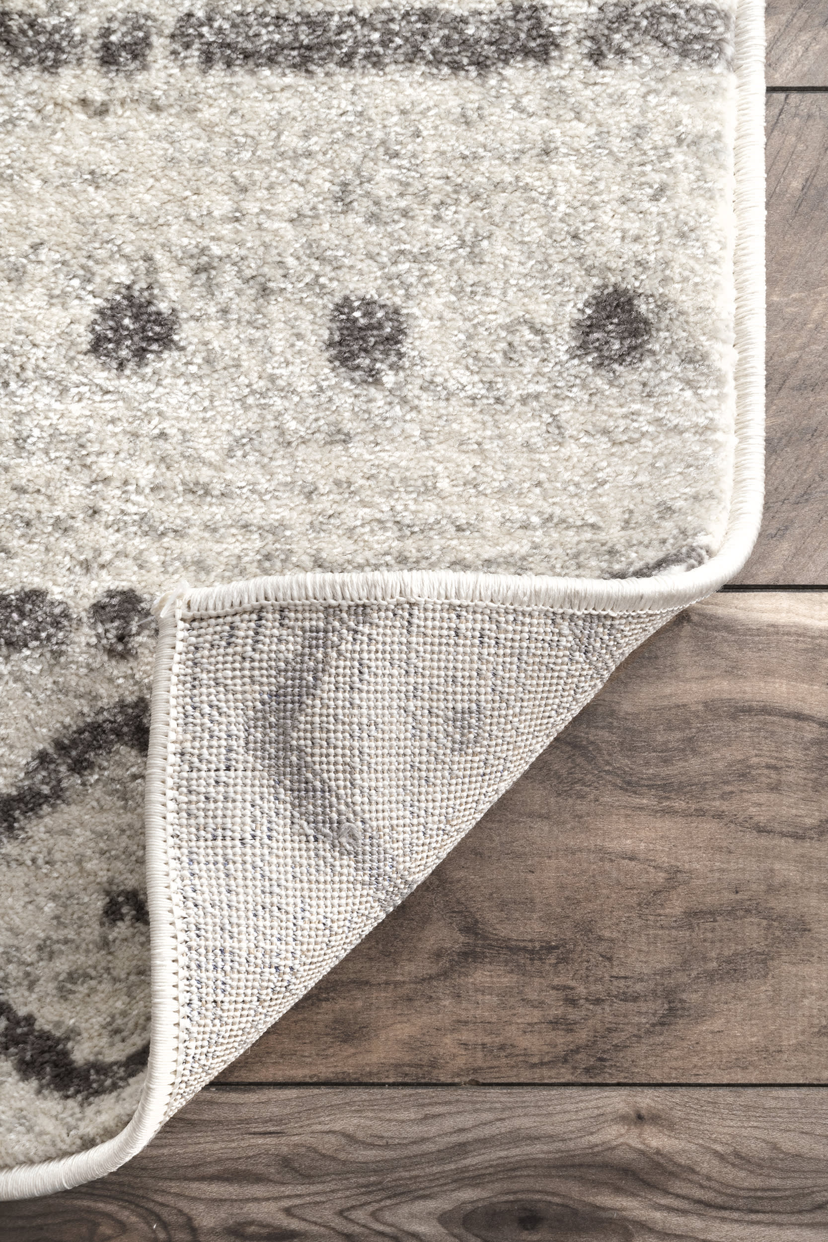 Striped Geometric Rug | Beige - Image 2