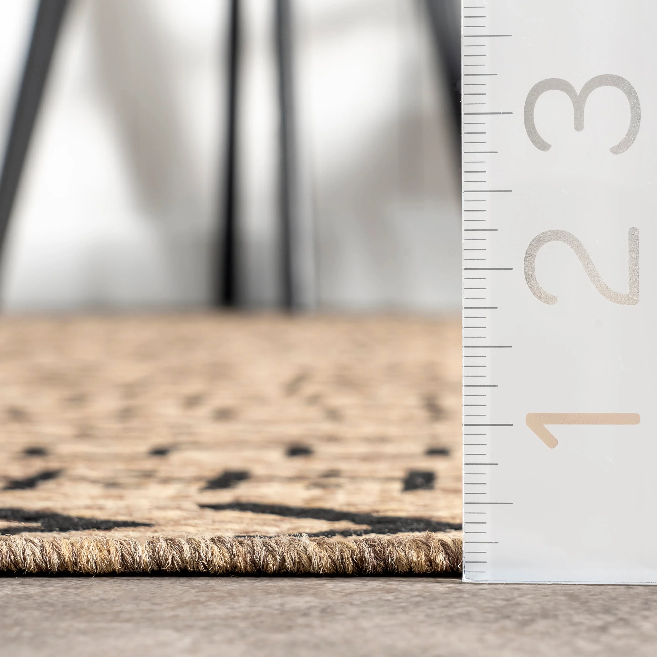 Striped Tribal Indoor/Outdoor Rug | Brown - Image 5