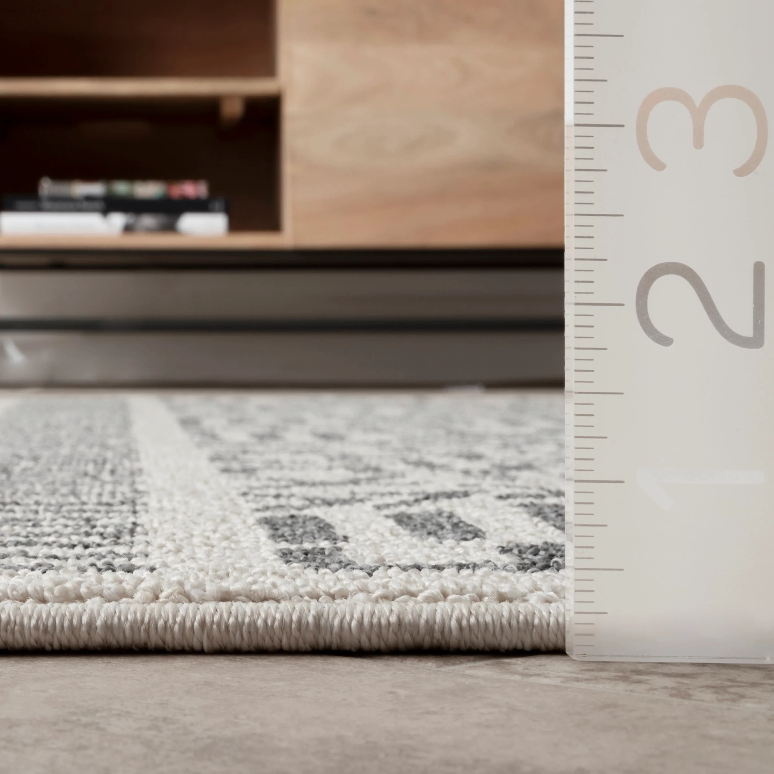 Stripes Tassel Rug | Beige - Image 5
