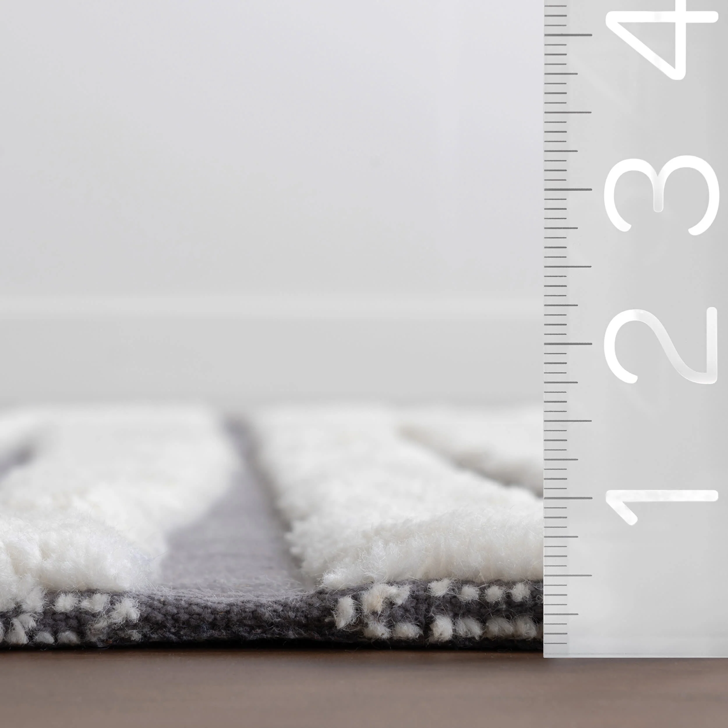Studio Striped New Zealand Wool Rug | Ivory - Image 5