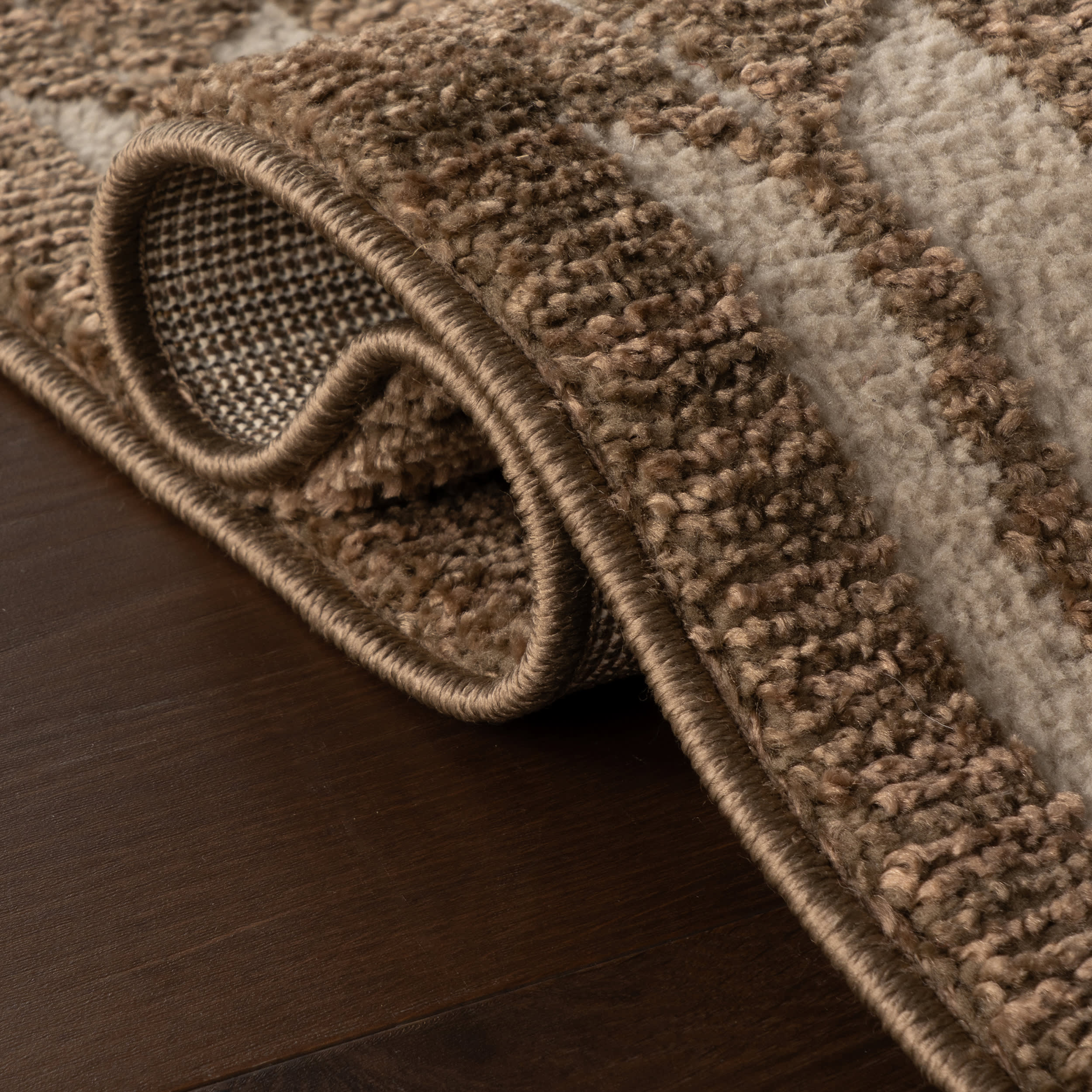 Suba Transitional Geometric Rug | Brown - Image 10