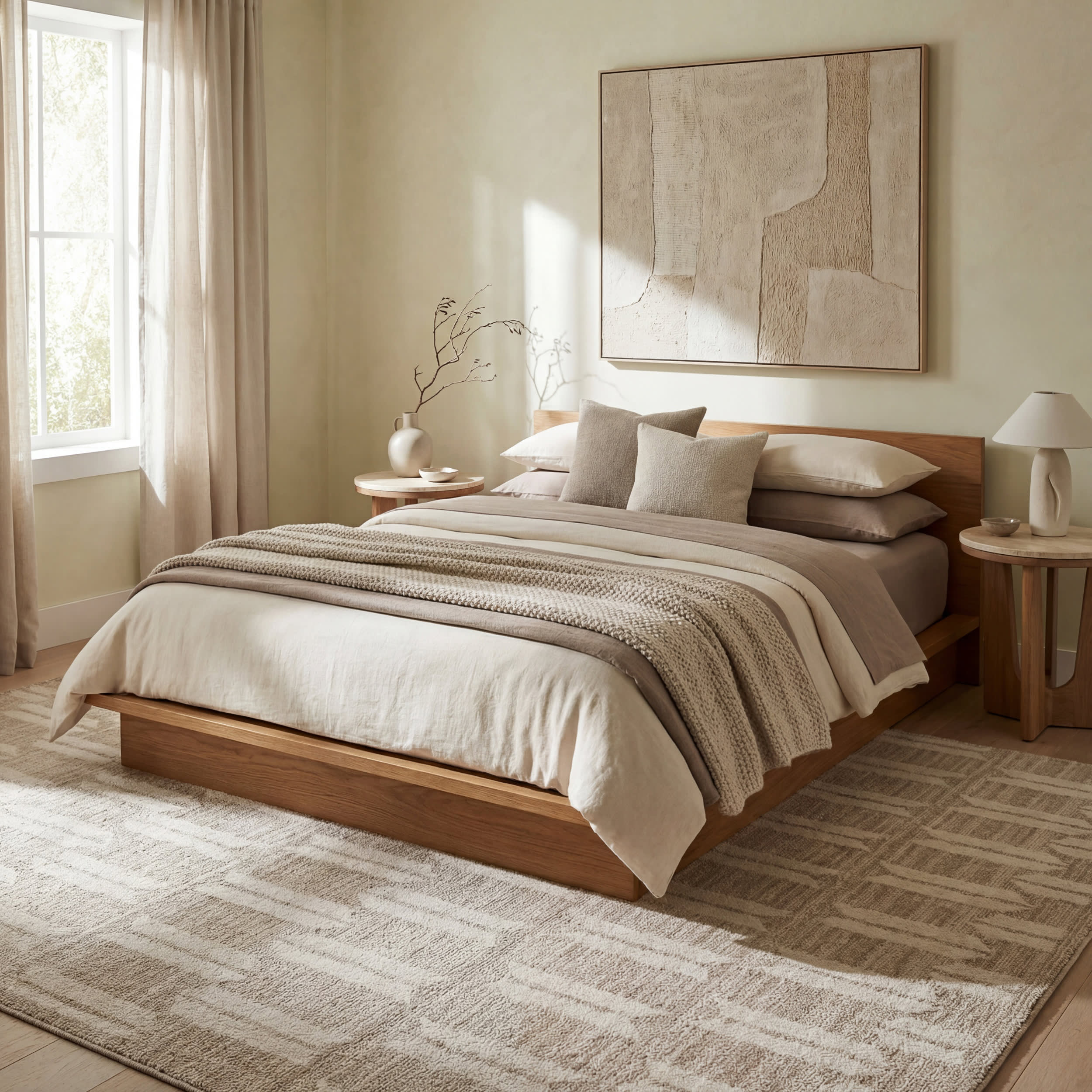 Suba Transitional Geometric Rug | Cream - Image 10