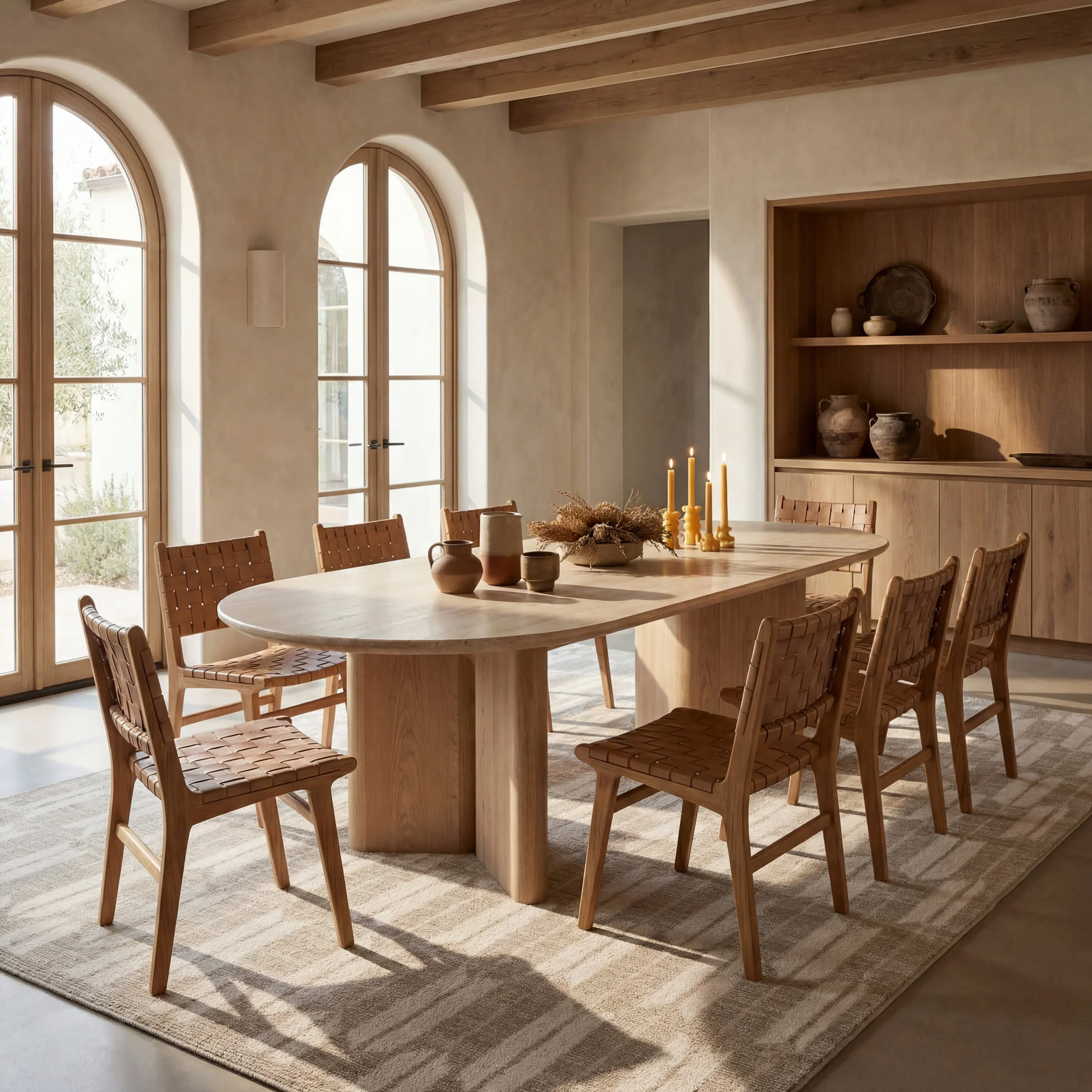 Suba Transitional Geometric Rug | Cream - Image 7