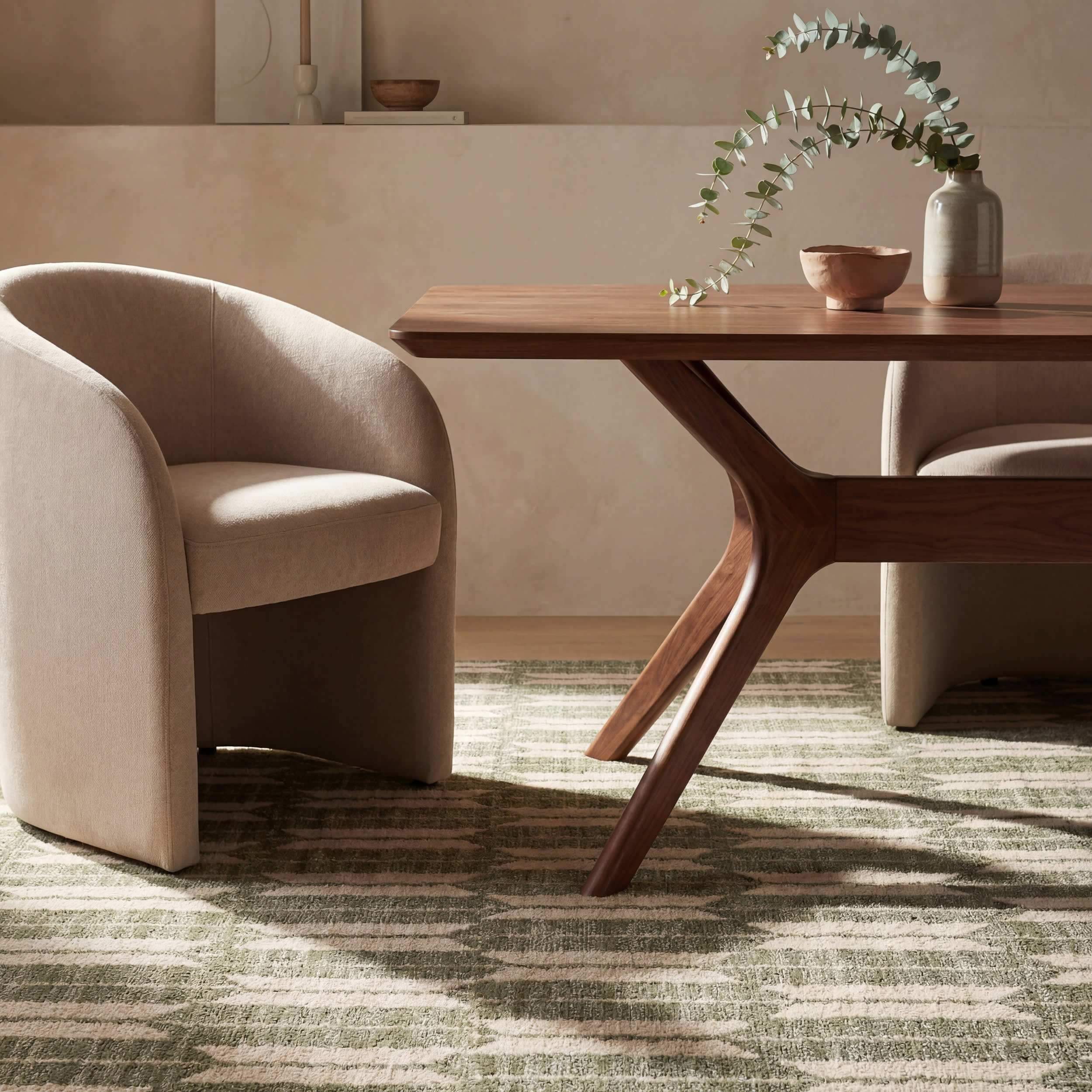 Suba Transitional Geometric Rug | Green - Image 5