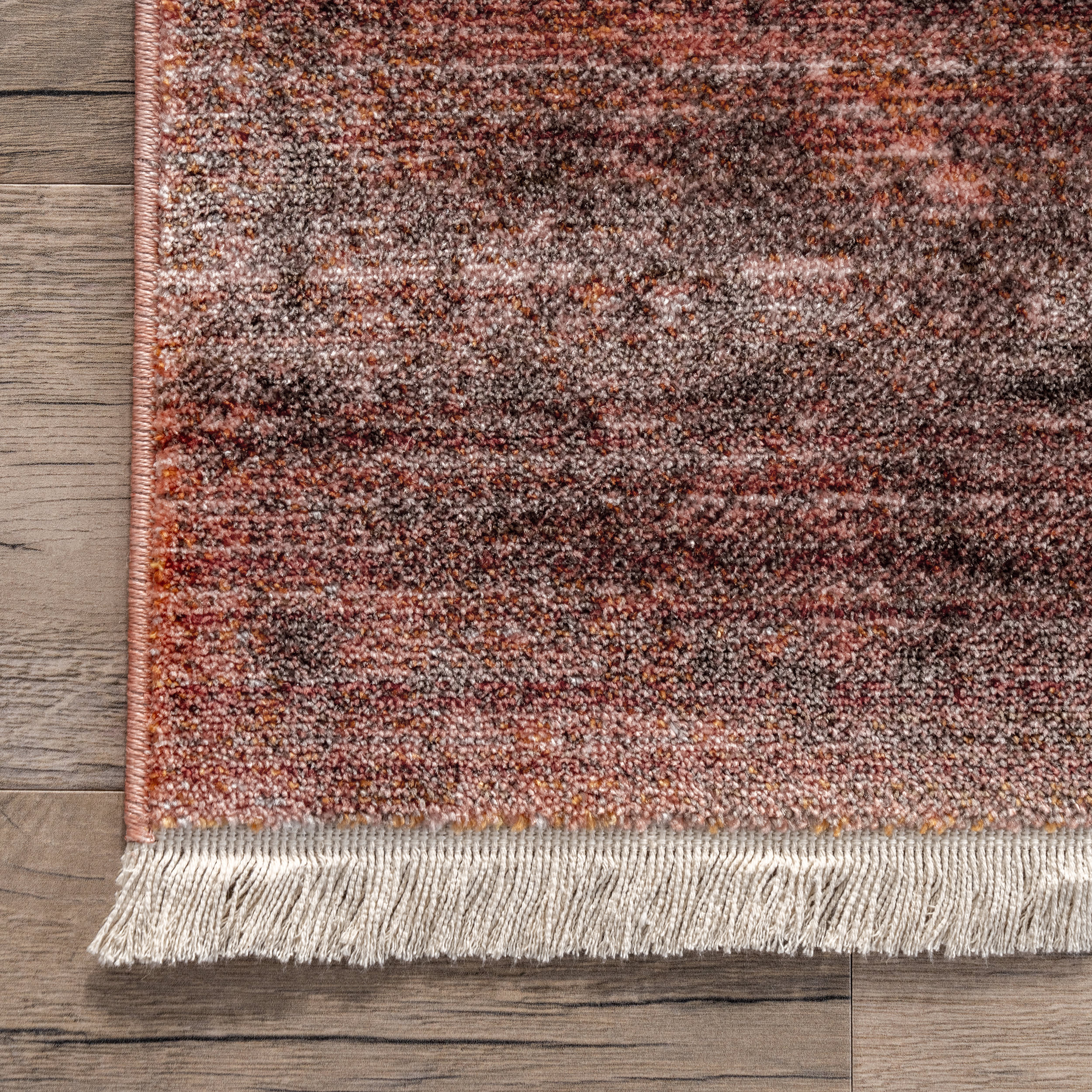 Subtle Herati Fringe Rug | Pink - Image 3