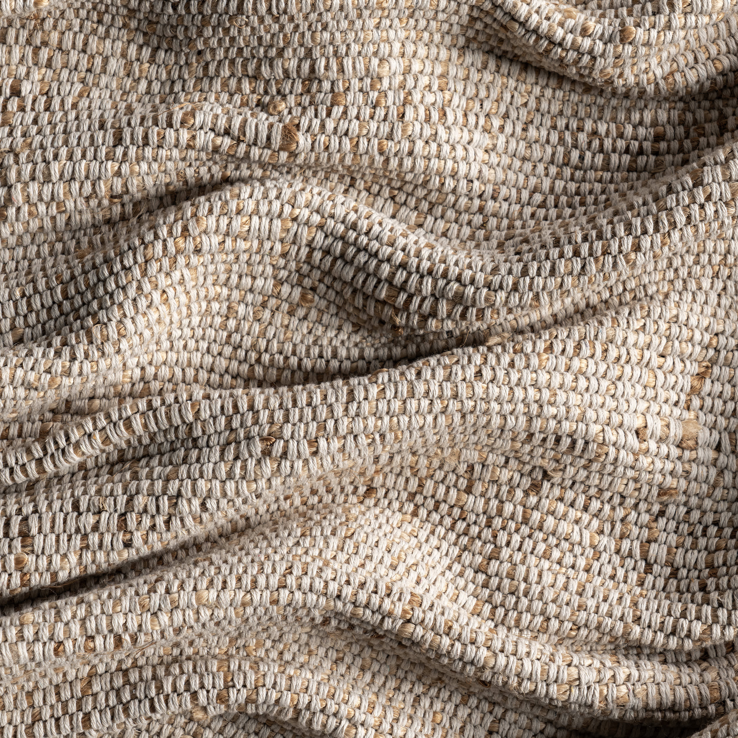 Suellen Bordered Handwoven Jute-Blend Rug | Grey - Image 8