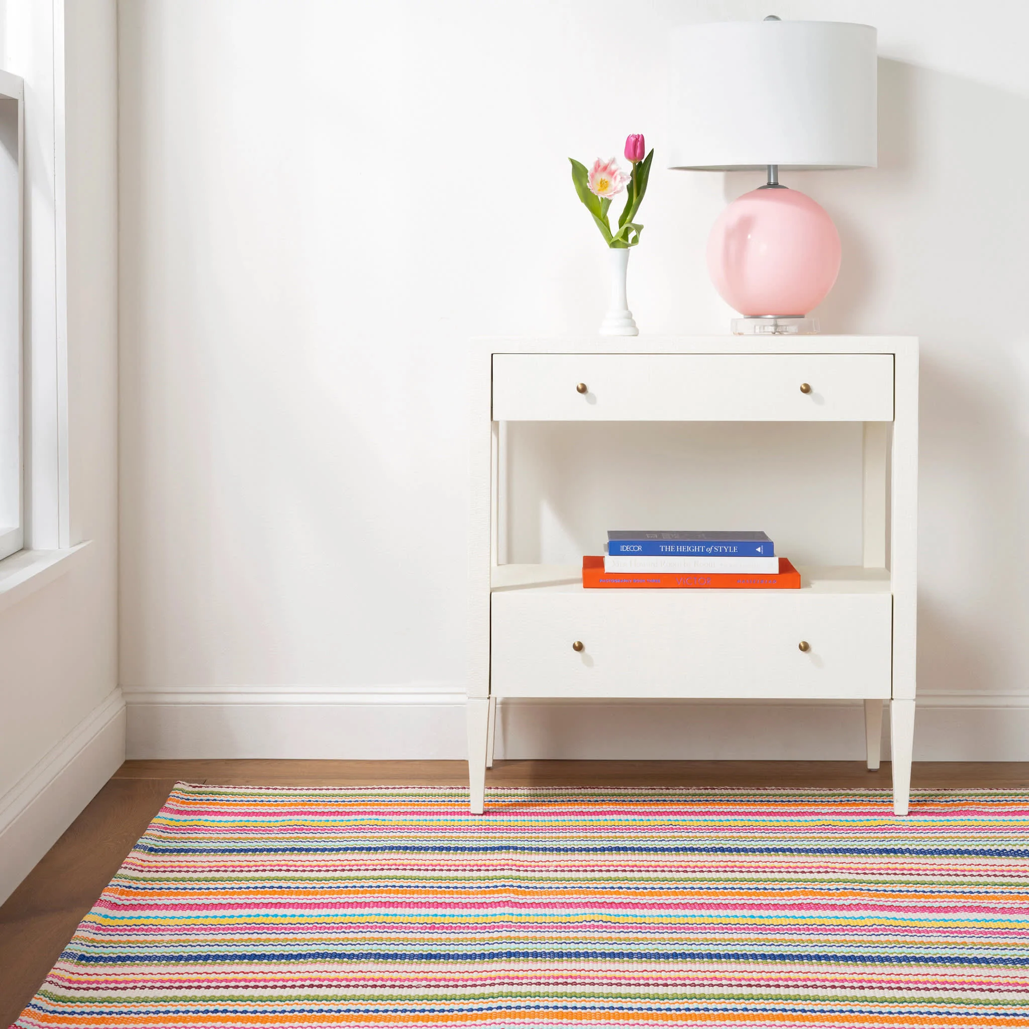 Summer Stripe Handwoven Indoor/Outdoor Rug | Multi - Image 3