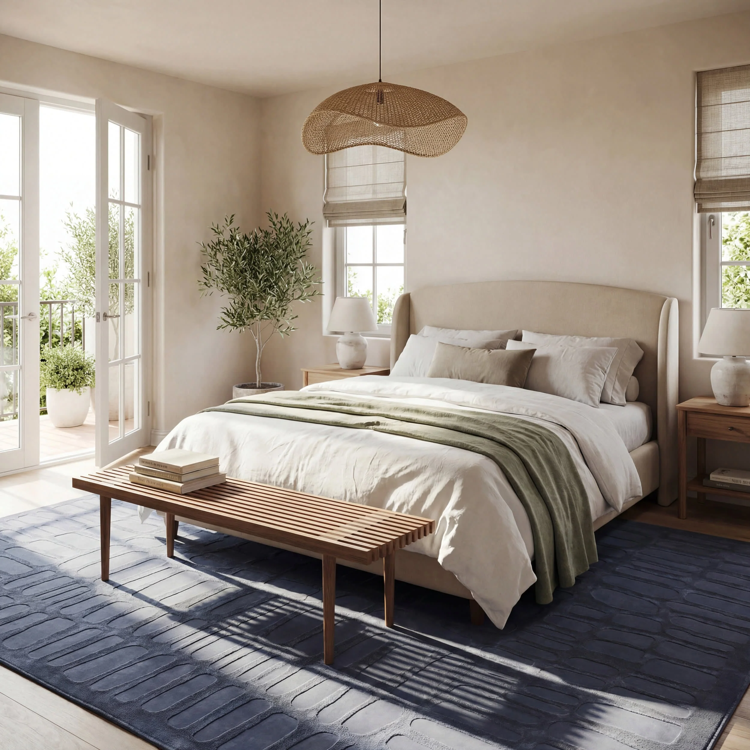 Summit Plush Textured Washable Rug | Blue - Image 10