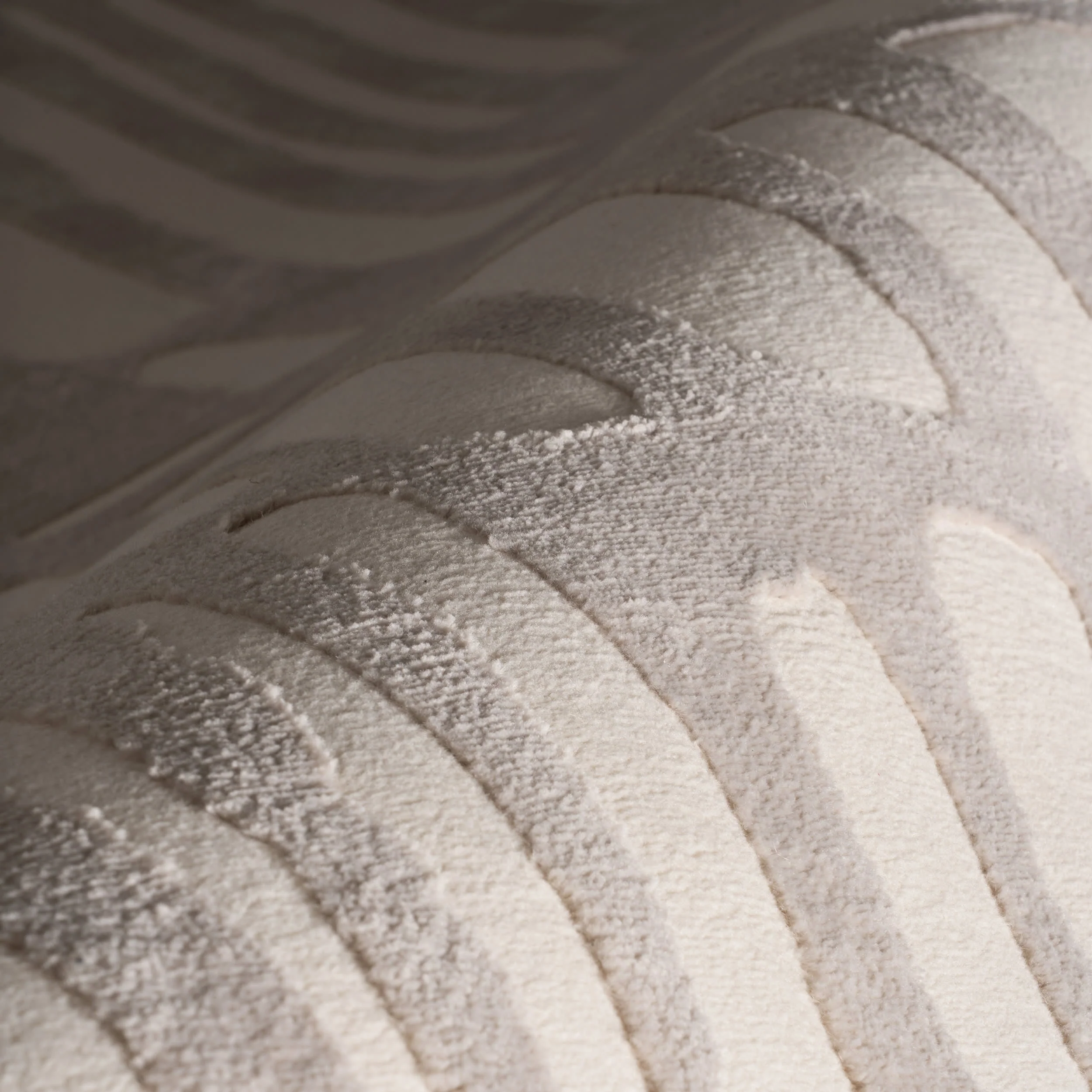 Summit Plush Textured Washable Rug | Cream/Grey - Image 3