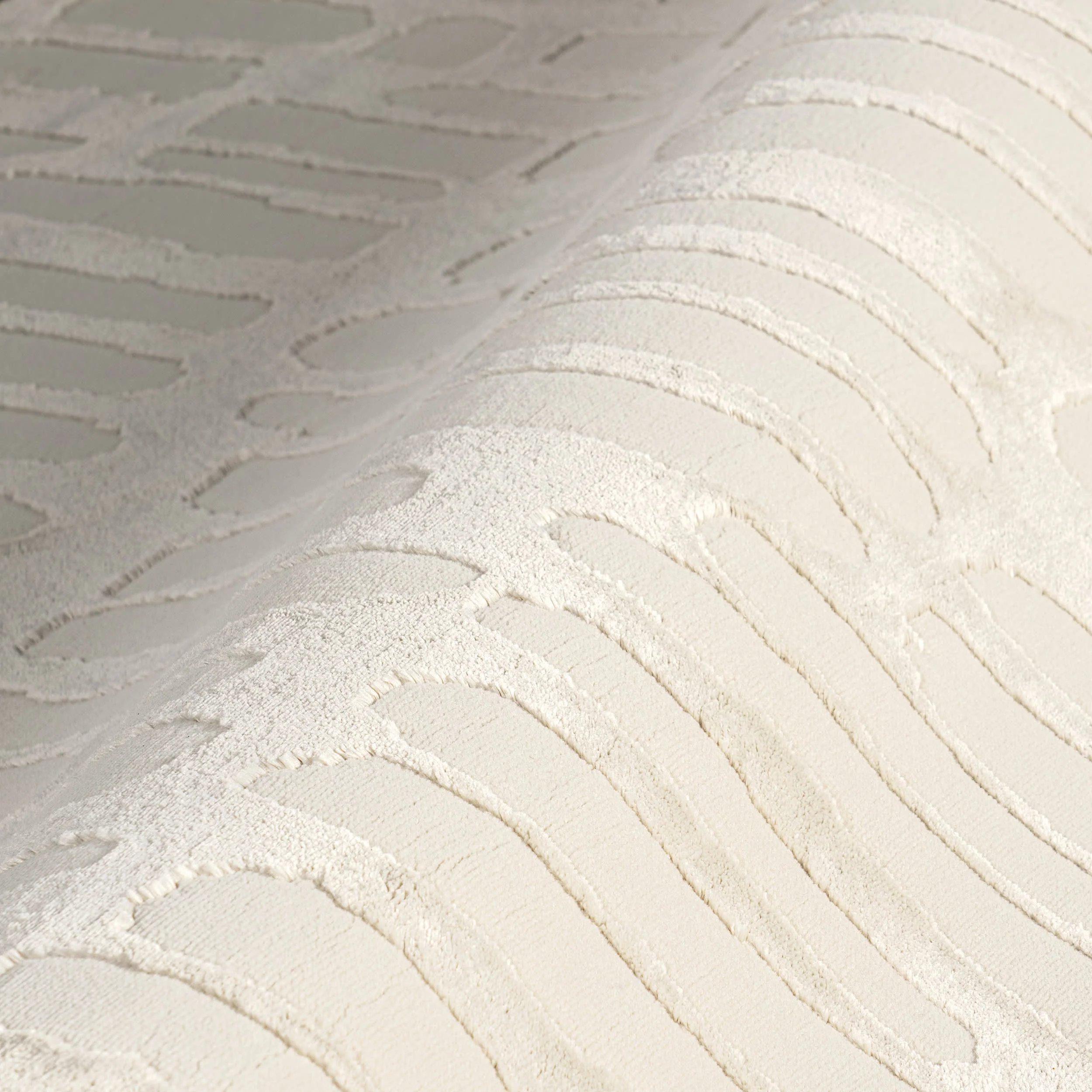 Summit Plush Textured Washable Rug | Cream - Image 3