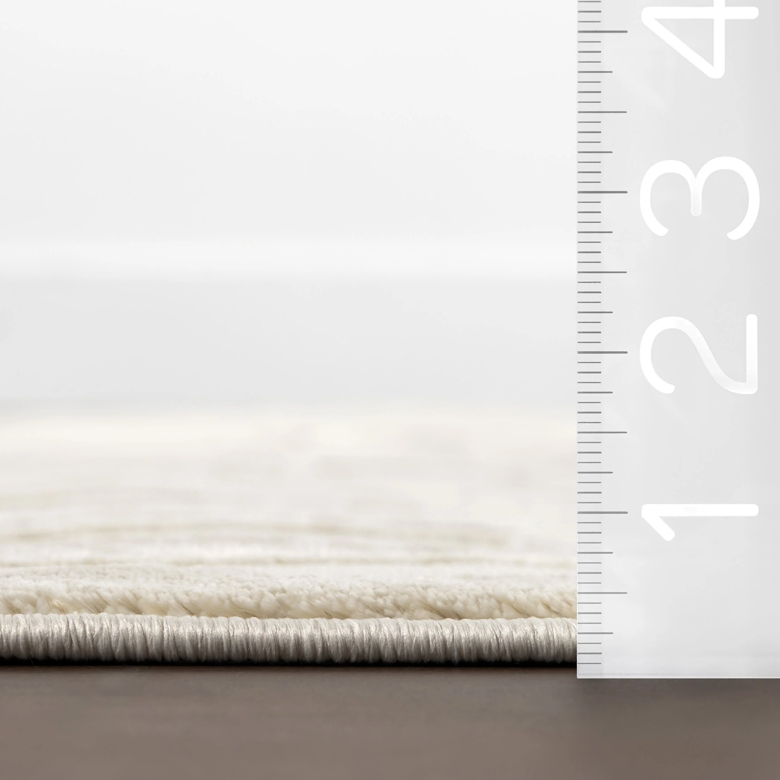 Summit Plush Textured Washable Rug | Cream - Image 6