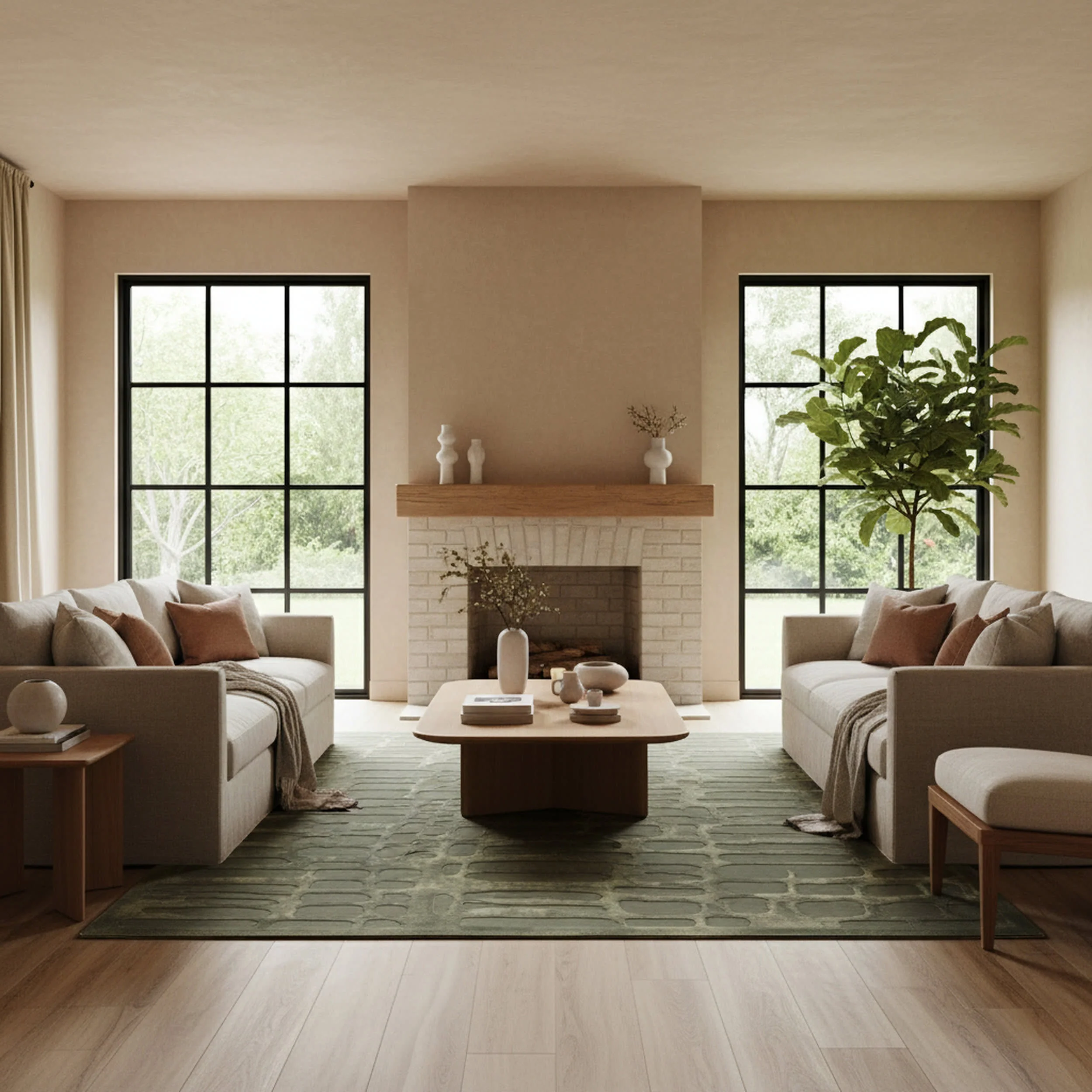 Summit Plush Textured Washable Rug | Green - Image 10