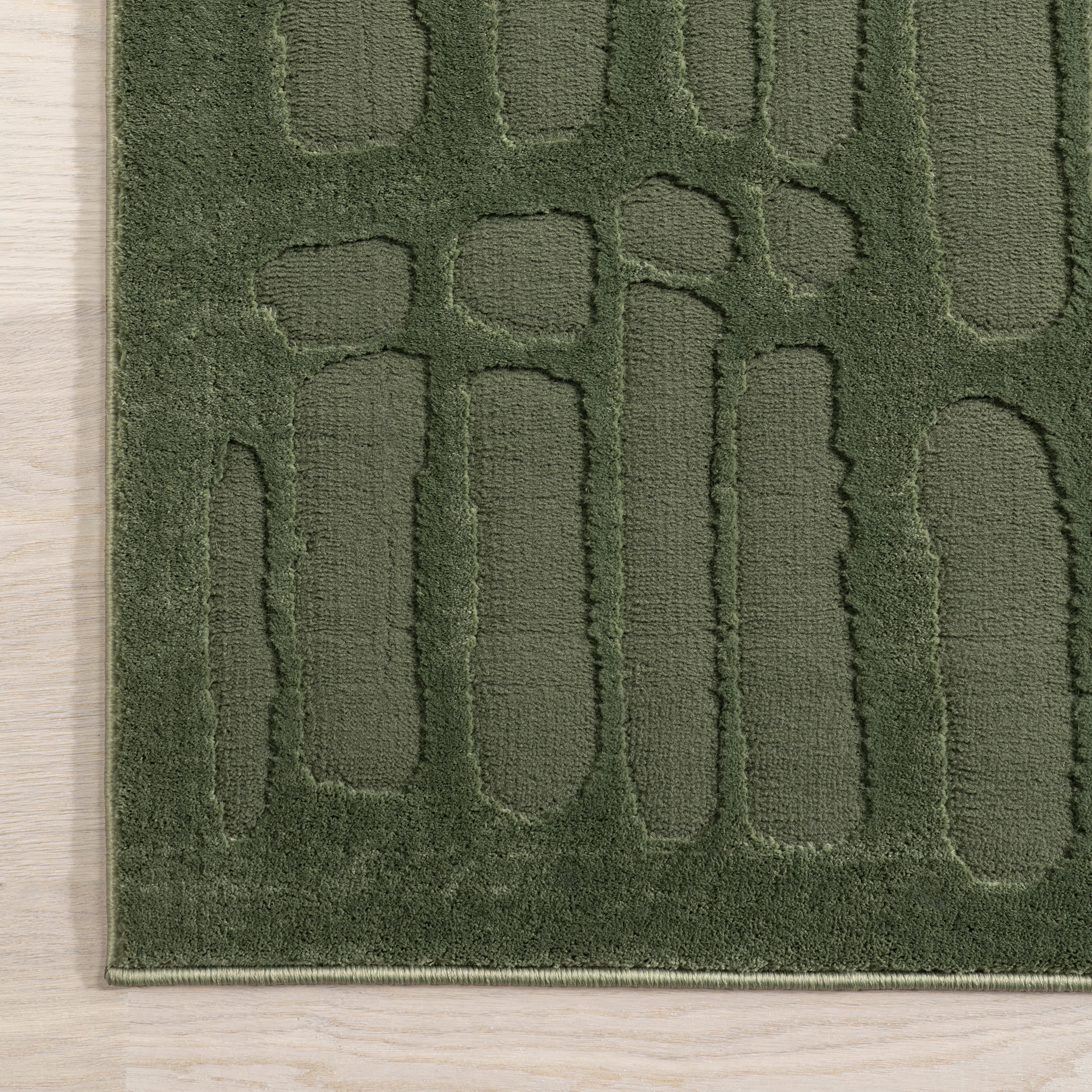 Summit Plush Textured Washable Rug | Green - Image 4