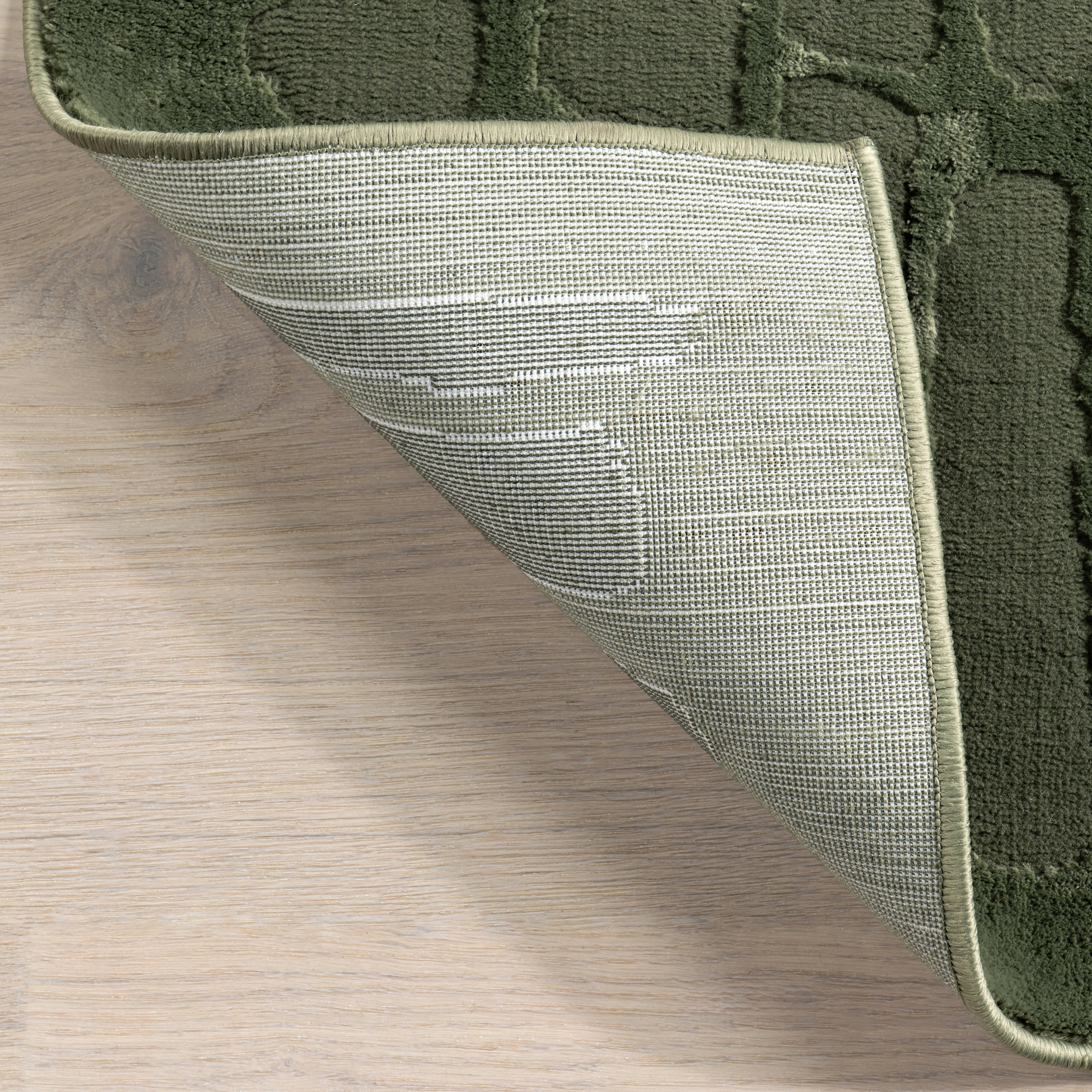 Summit Plush Textured Washable Rug | Green - Image 8