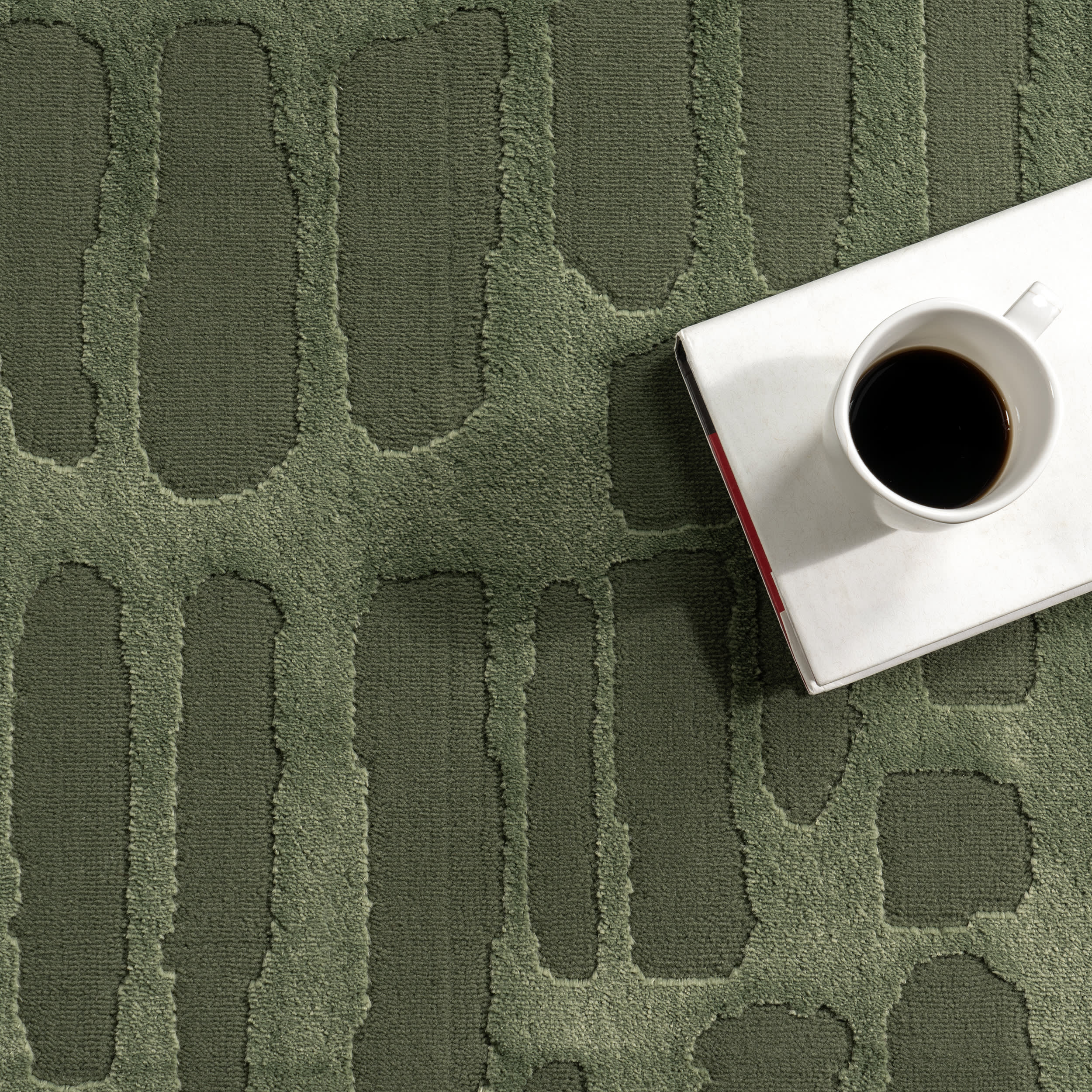 Summit Plush Textured Washable Rug | Green - Image 9